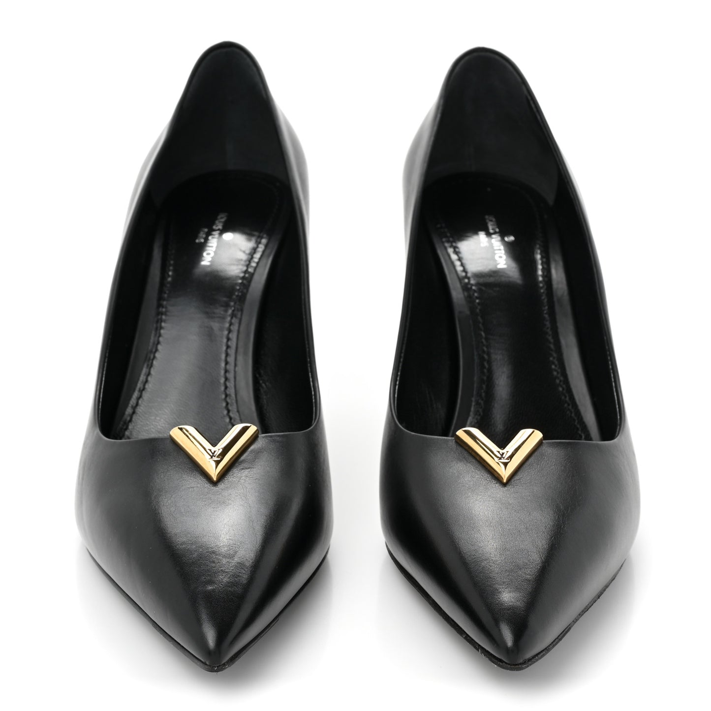 Calfskin Heartbreaker Pumps 39.5 Black