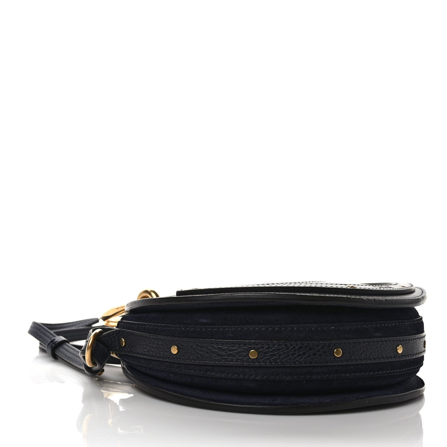 Calfskin Suede Small Pixie Bag Full Blue