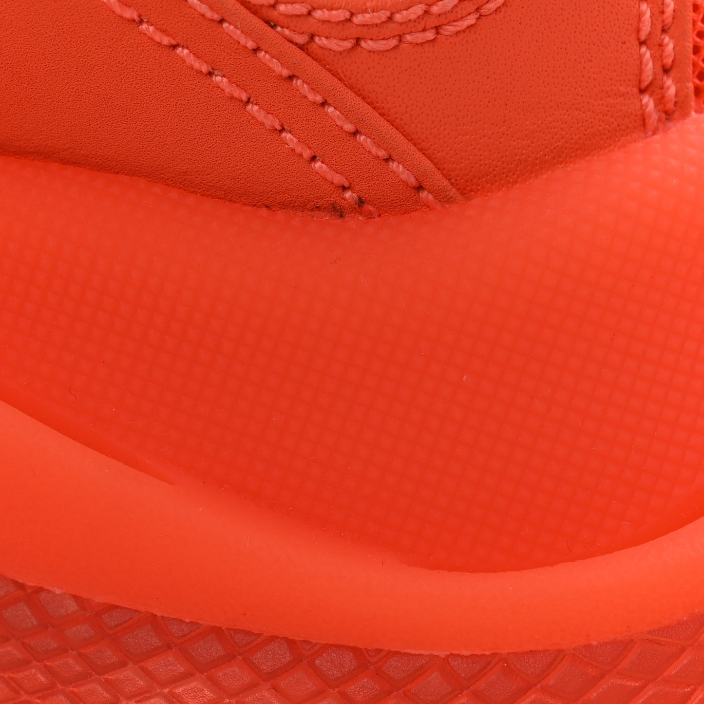 Fabric Mesh Clear Sole Fluo Womens Triple S Sneakers 37 Fluo Orange