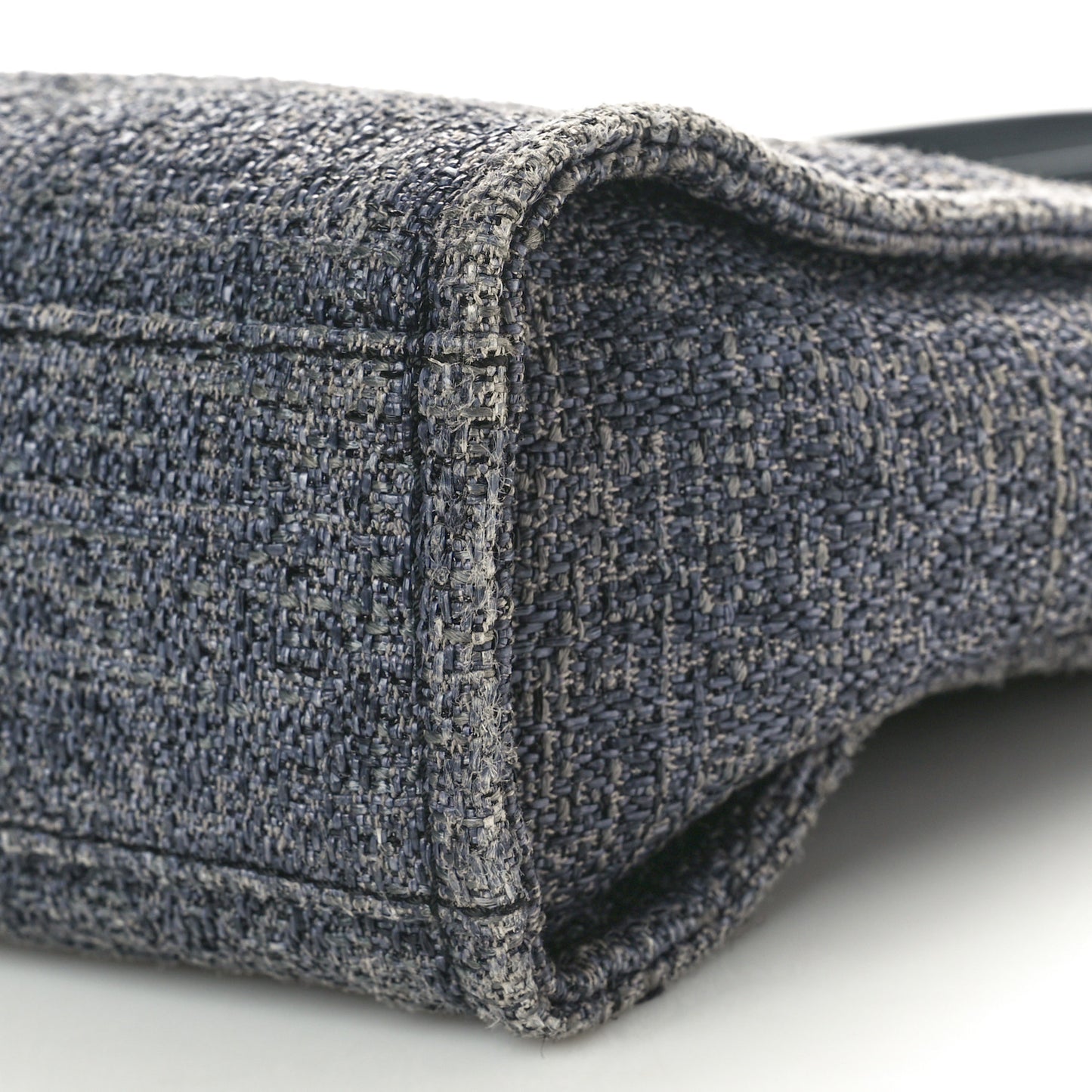 Lurex Boucle Mini Deauville Tote Black