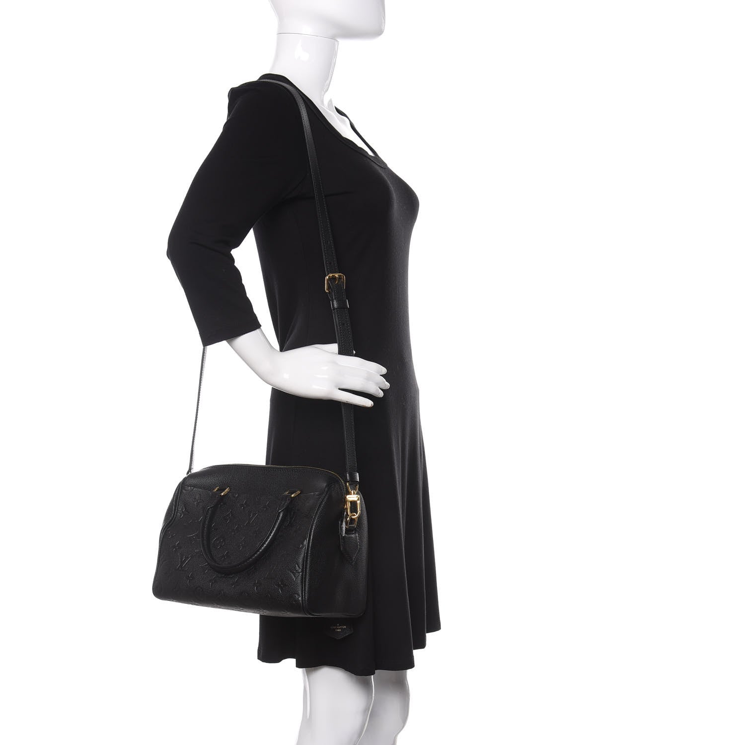 Louis Vuitton Empreinte Speedy Bandouliere 25 NM Black 2 of 9
