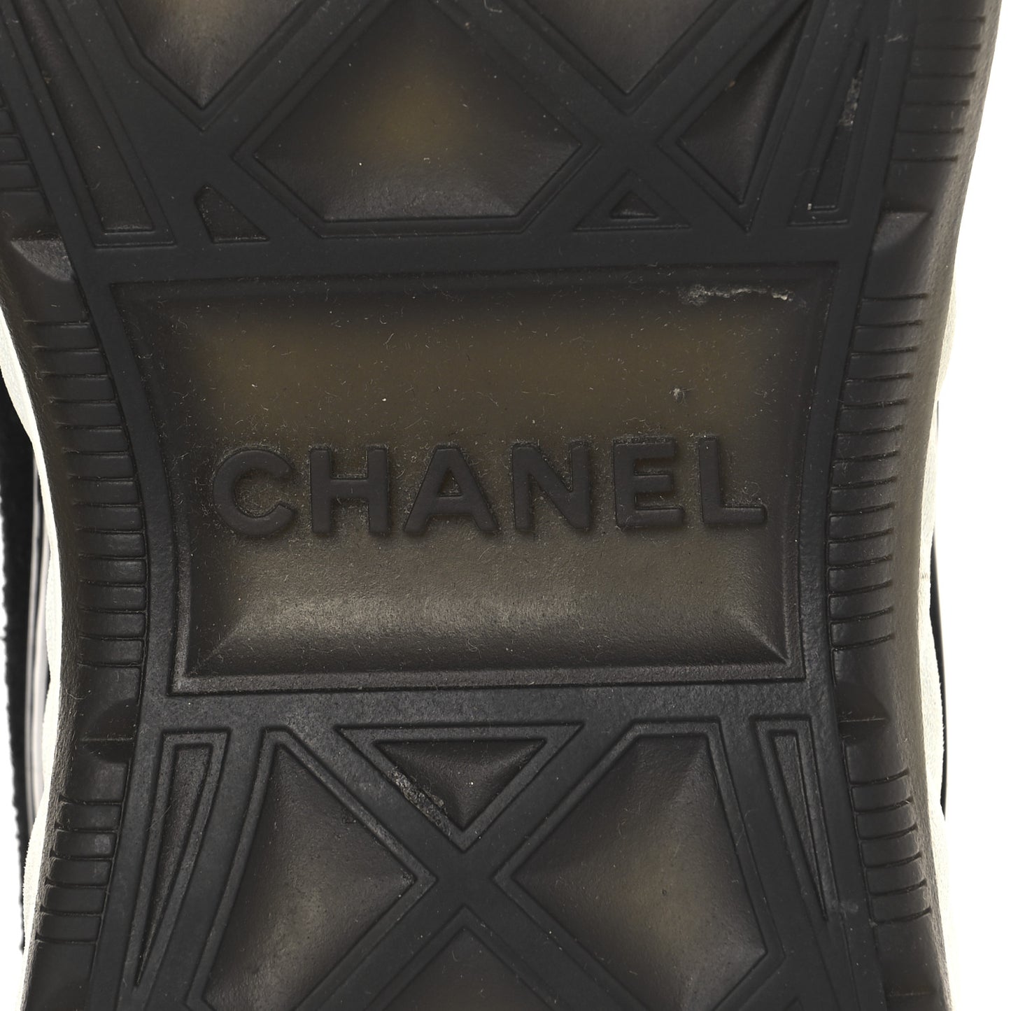 Velvet Calfskin Mixed Fibers CC Sneakers 40 Black