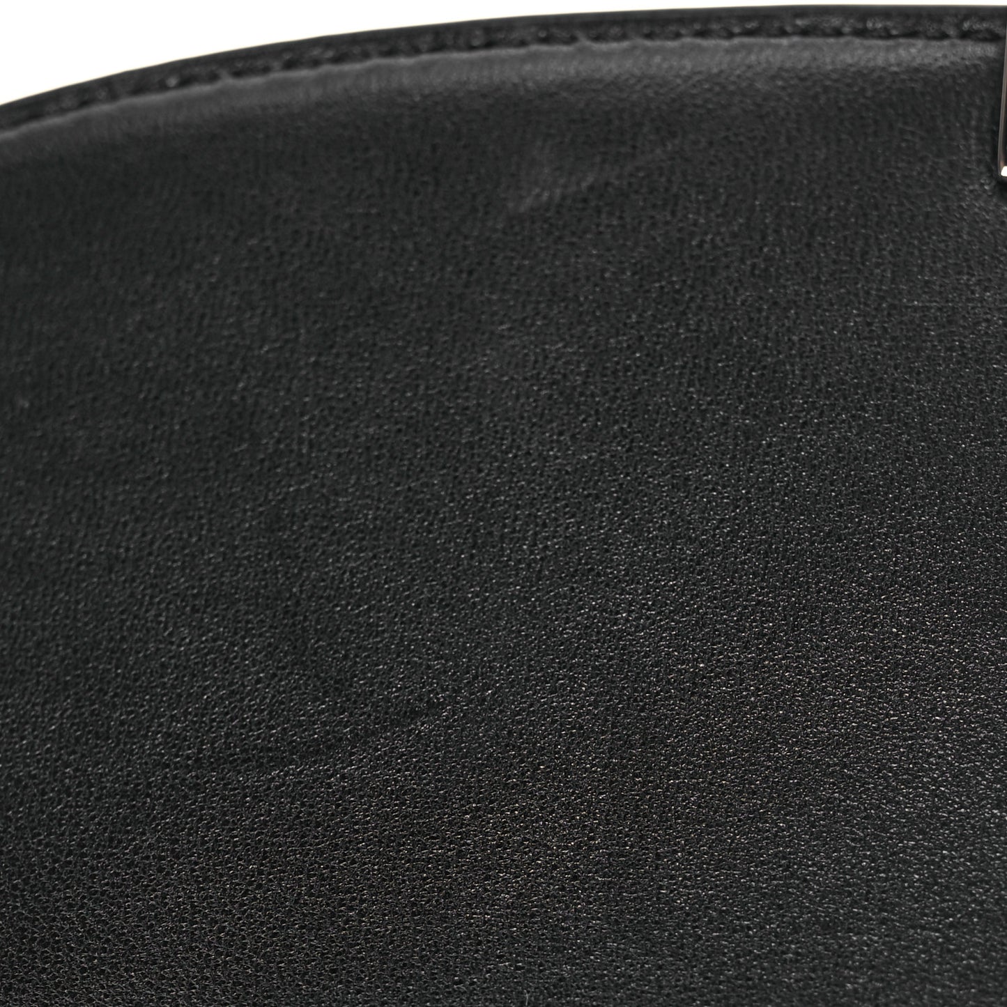 Polished Saddle Calfskin Sofia 8.75 Shoulder Bag Black