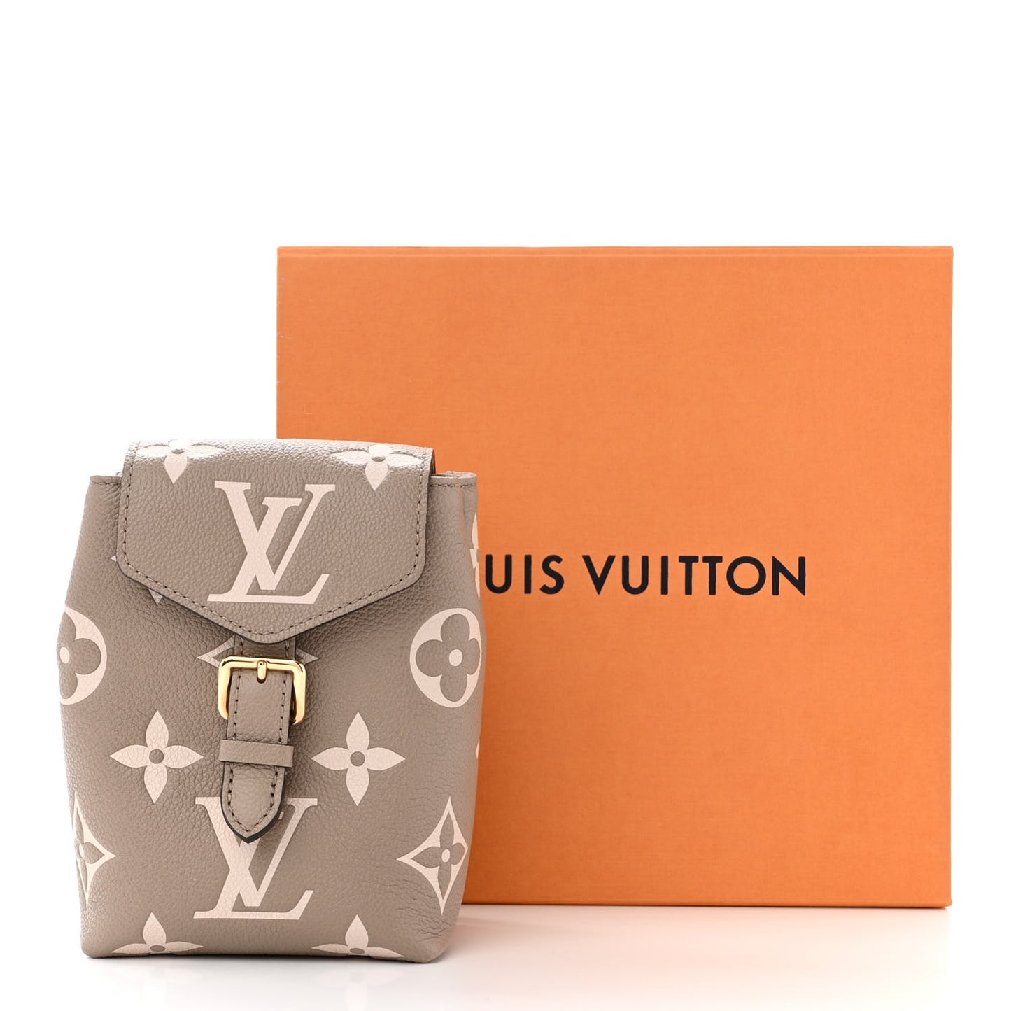 Empreinte Monogram Giant Tiny Backpack Tourterelle Cream