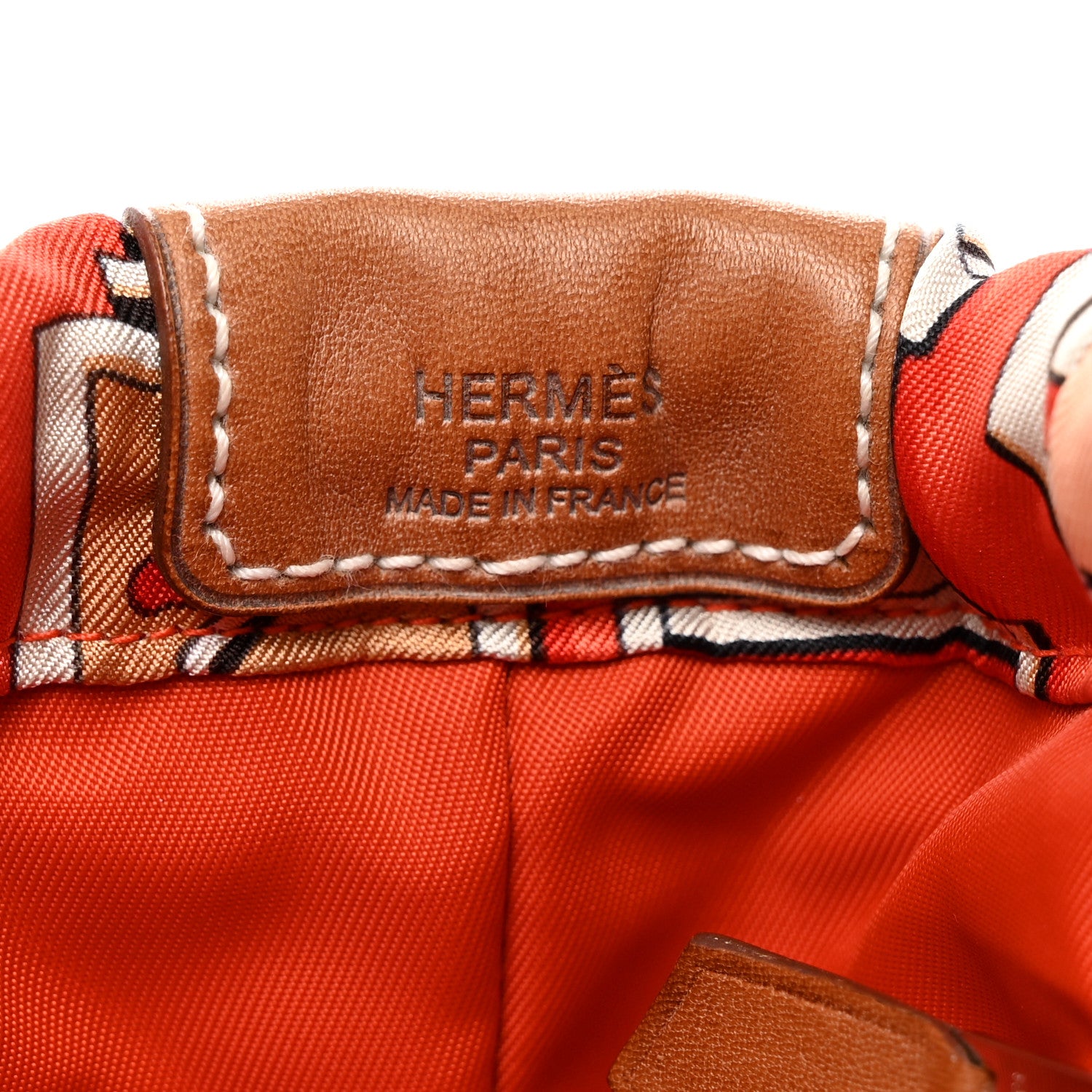 Hermes Silk Barenia Carre En Boucles Fourbi 25 MM Bag Insert 6 of 8