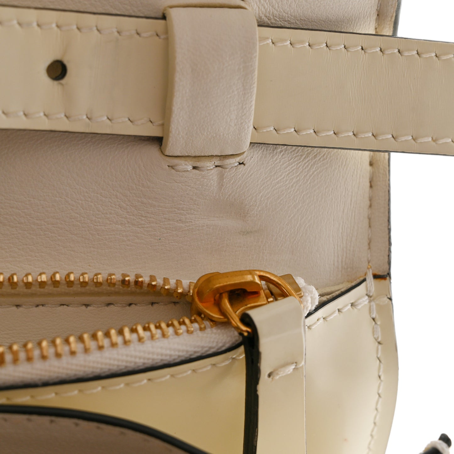 Spazzolato Calfskin Medium Classic Box Flap Bag White