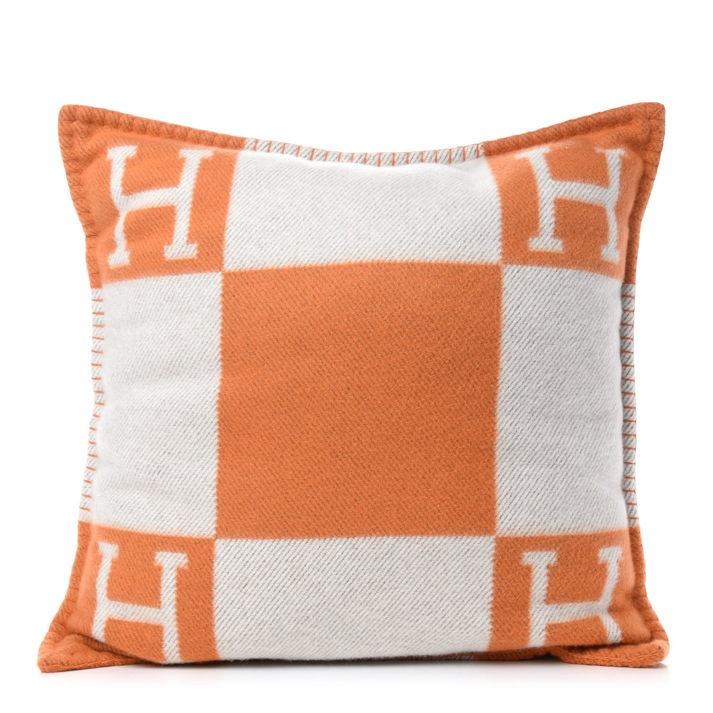 Wool Cashmere Avalon Pillow PM Ecru Potiron