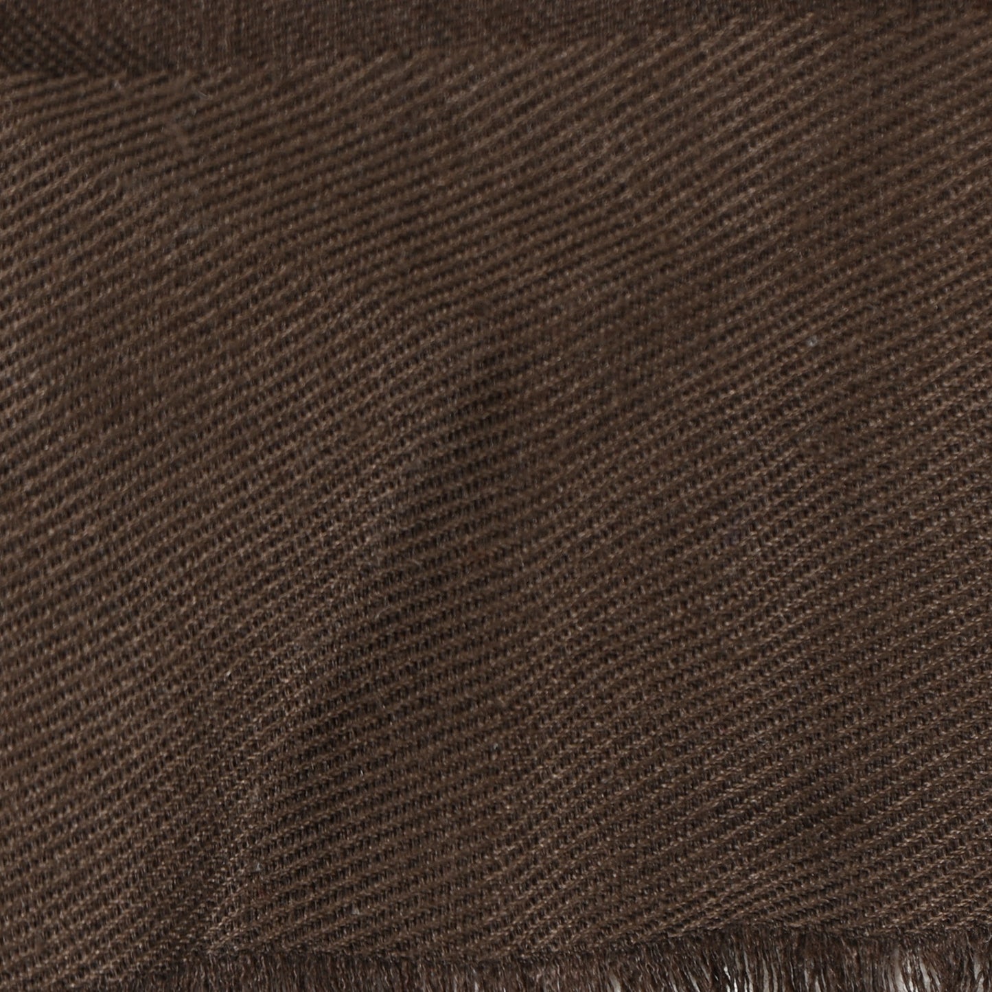 Silk Wool Monogram Shawl Brown