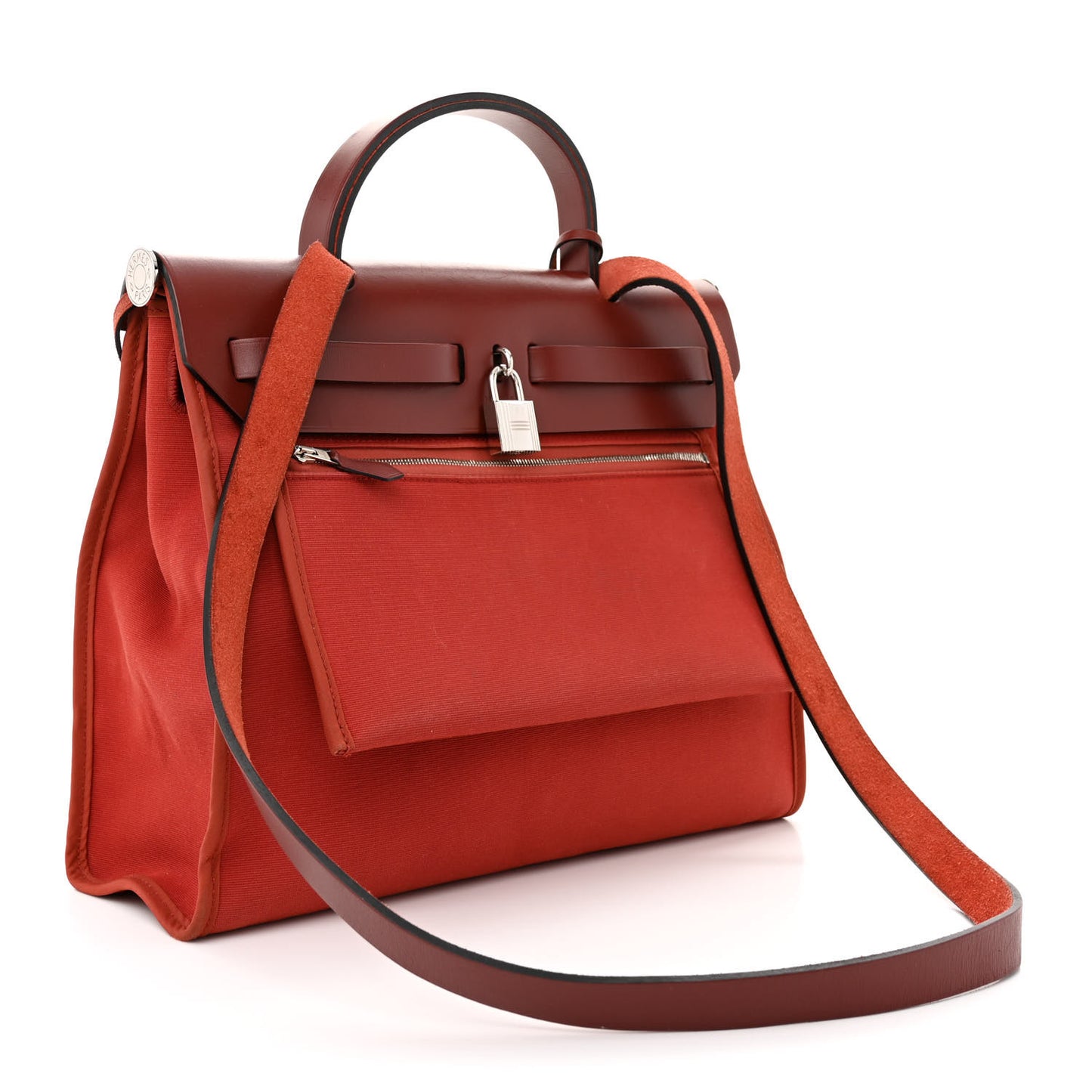 Military Toile Vache Hunter Herbag Zip 31 PM Rouge Grenat Rouge H