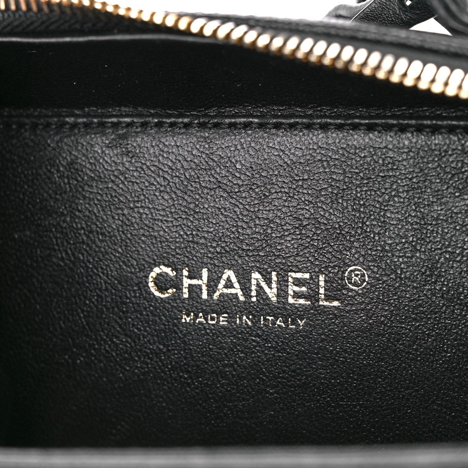 Chanel Caviar Quilted Small CC Filigree Vanity Case Black 6 of 12