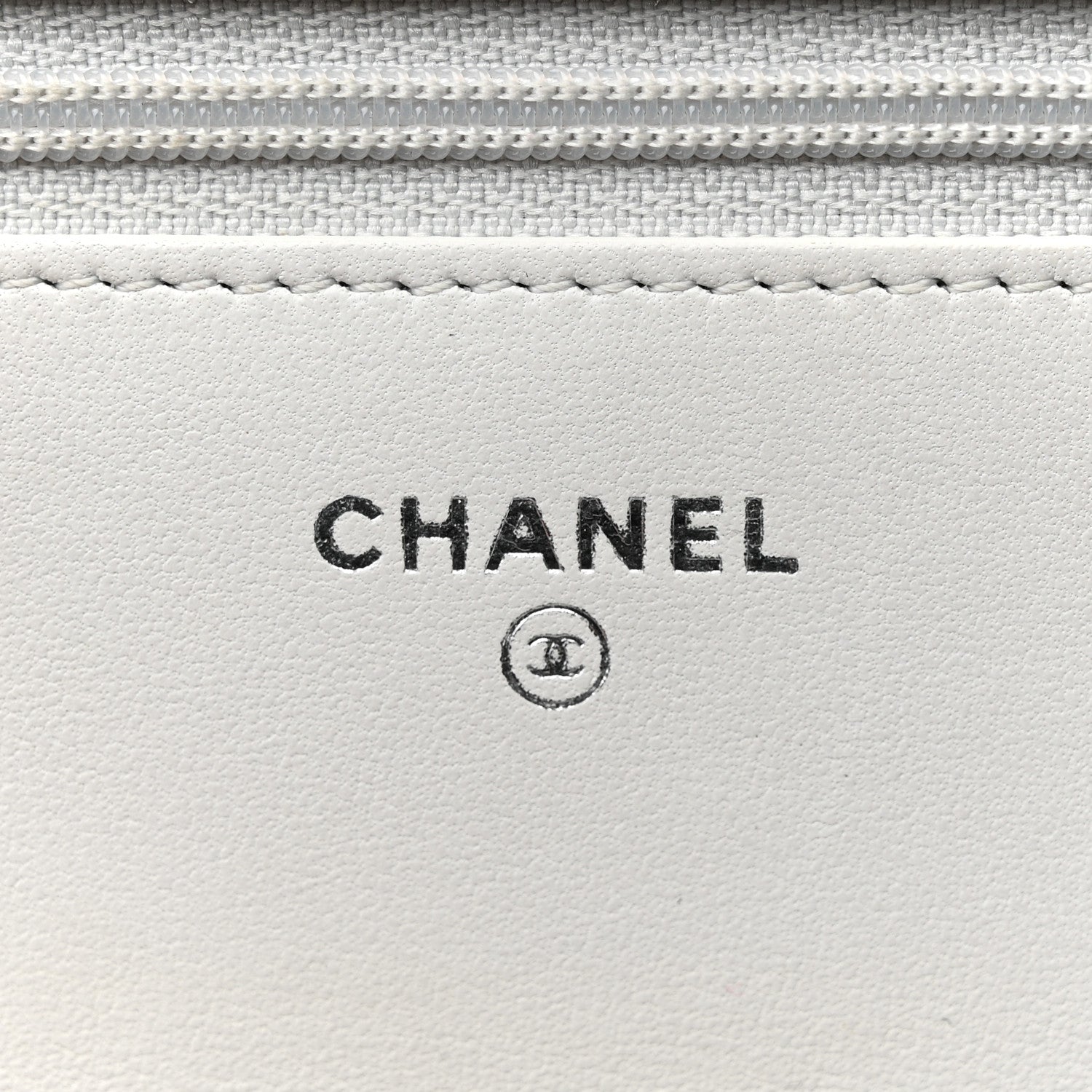Chanel Metallic Galuchat Stingray Lambskin Boy Wallet On Chain WOC Silver 6 of 15