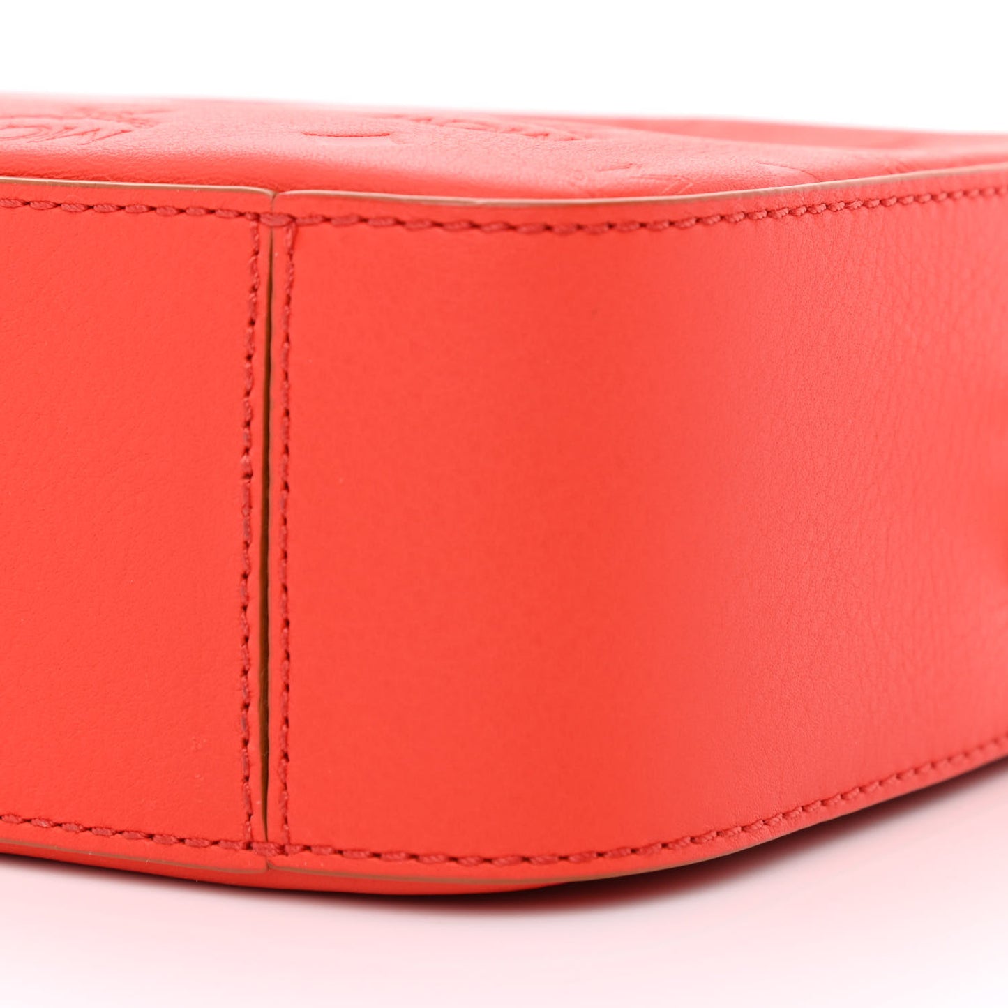 Calfskin Ottomar Monogram Klara Crossbody Bag Hot Coral