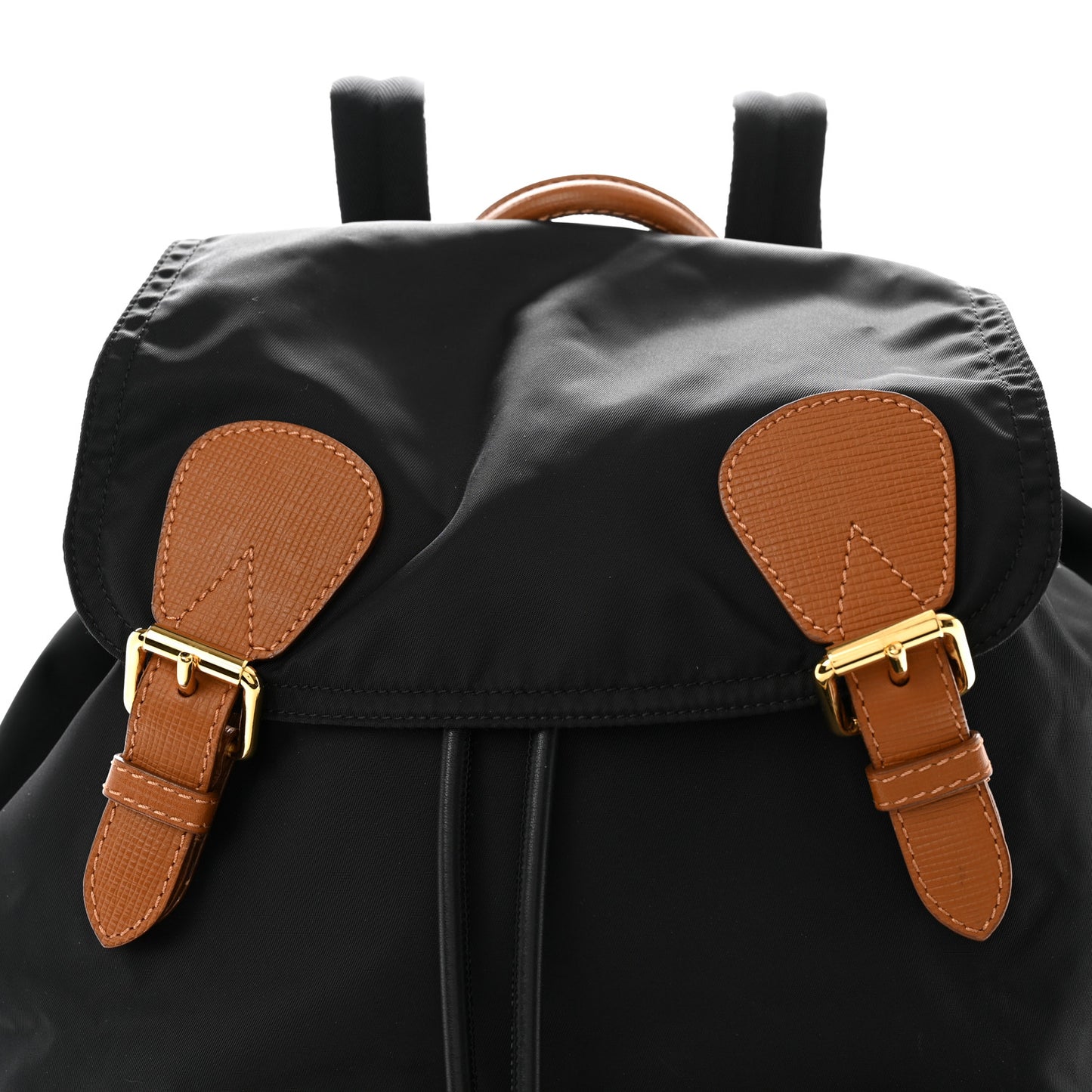 Nylon Medium Rucksack Backpack Black