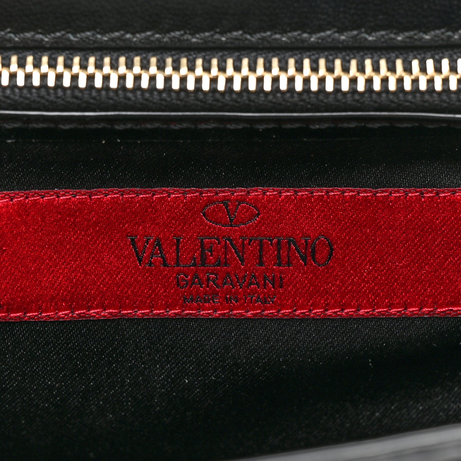 Valentino Garavani Calfskin Beaded Crystal Rockstud Bow Wristlet Clutch Black Poudre 6 of 14