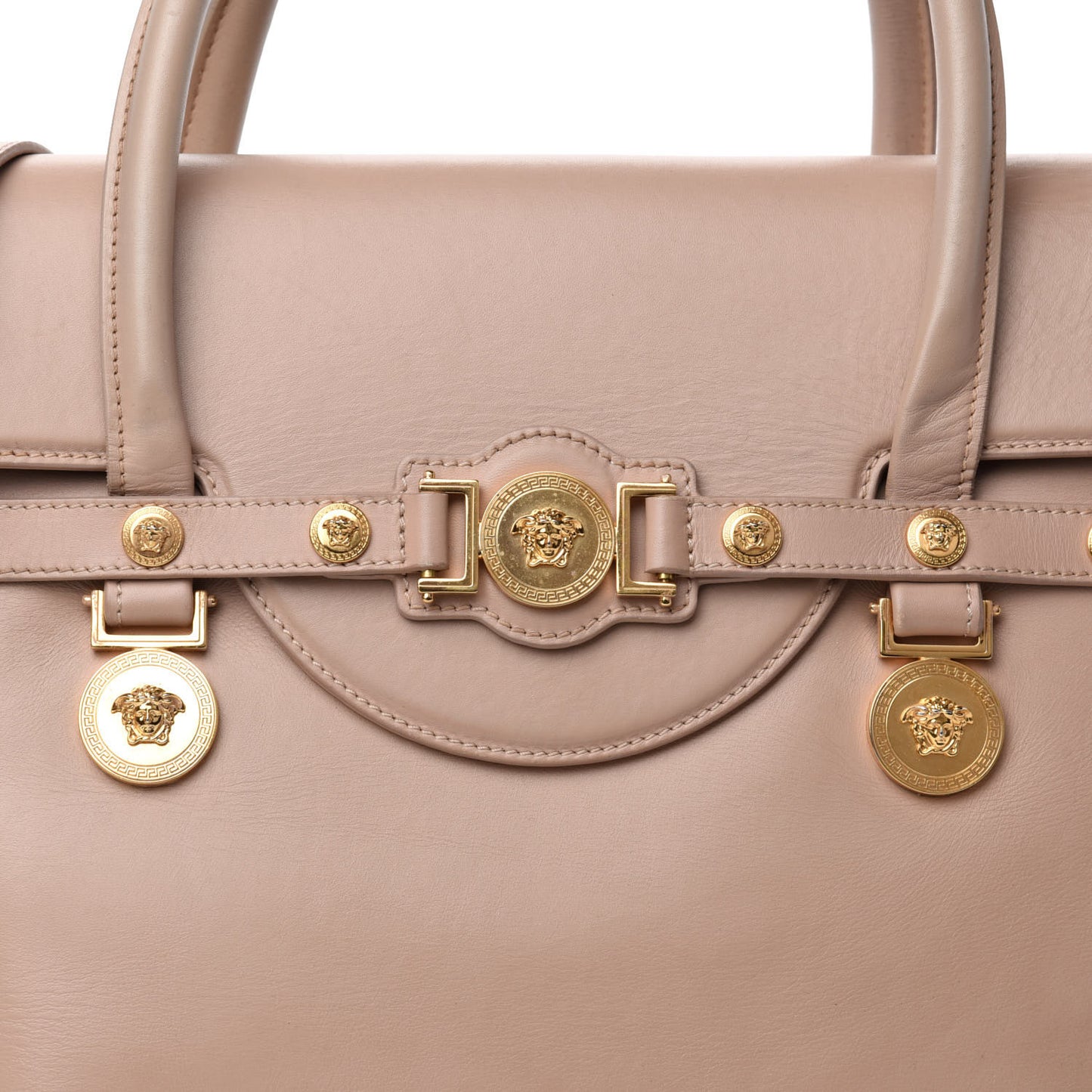 Vitello Calfskin Large Signature Tote Beige