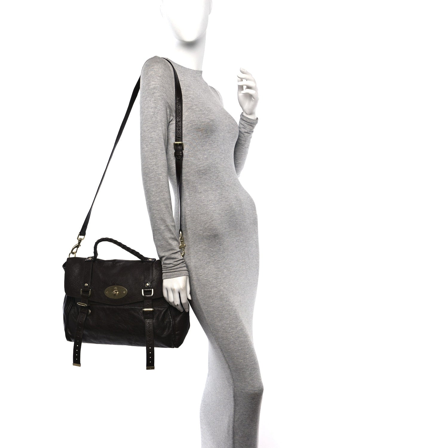 Mulberry Soft Buffalo Oversized Alexa Chocolate 2 of 9