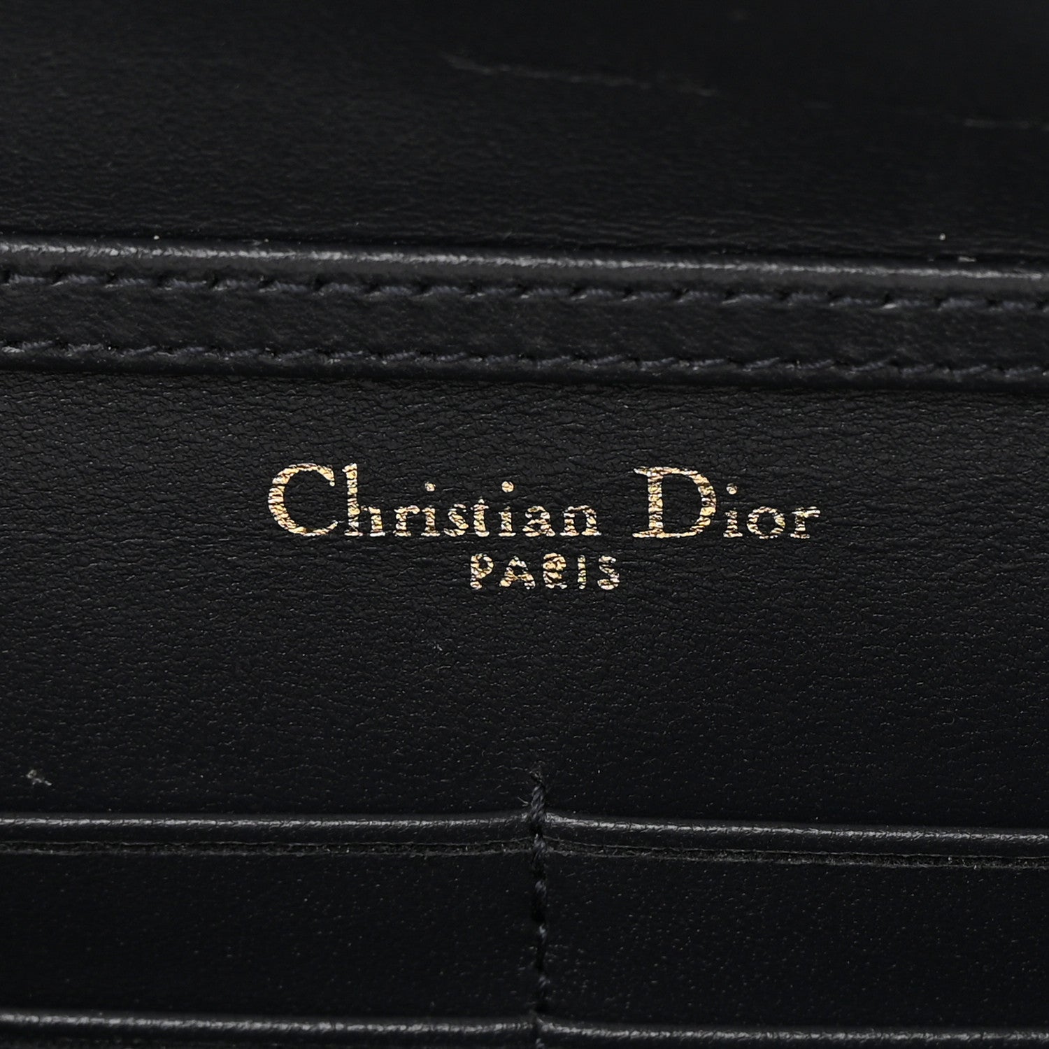 Christian Dior Patent Micro-Cannage Diorama Wallet on Chain Pouch White 6 of 16