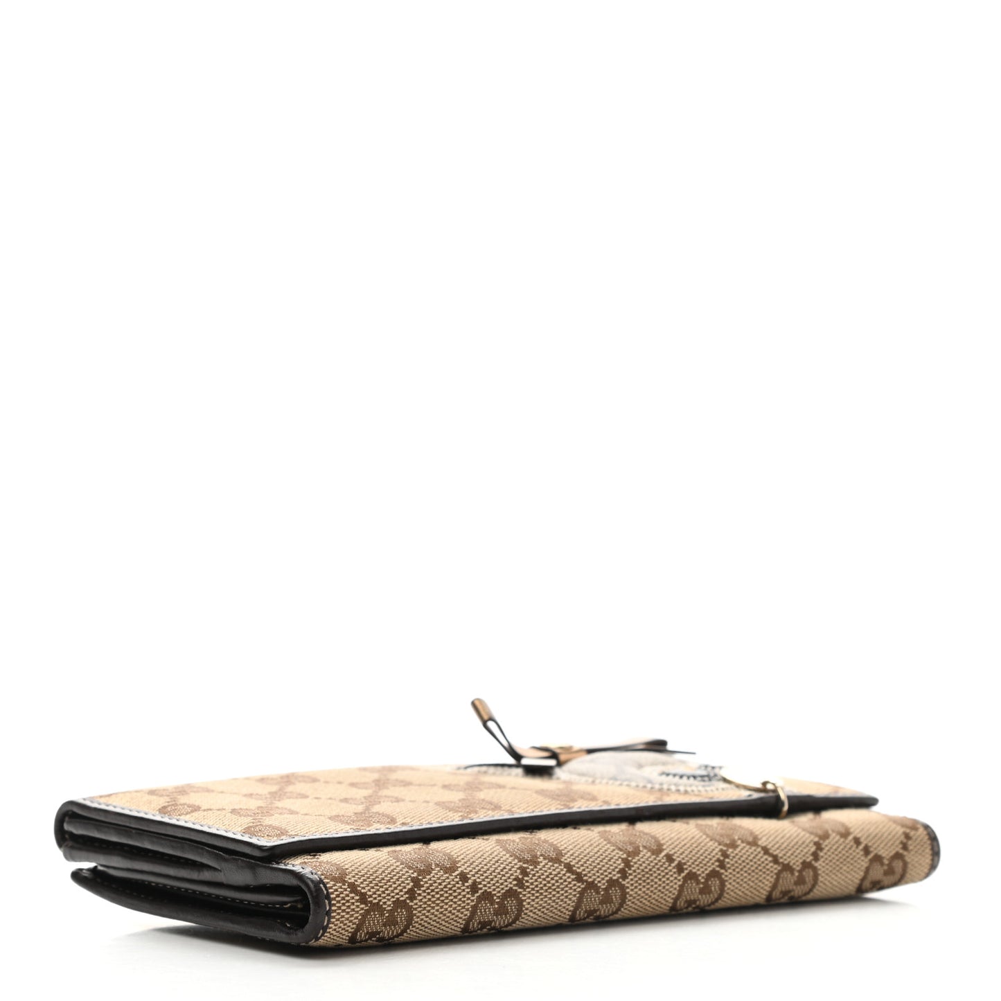 Monogram Guccioli Brando Chihuahua Continental Wallet Dark Brown