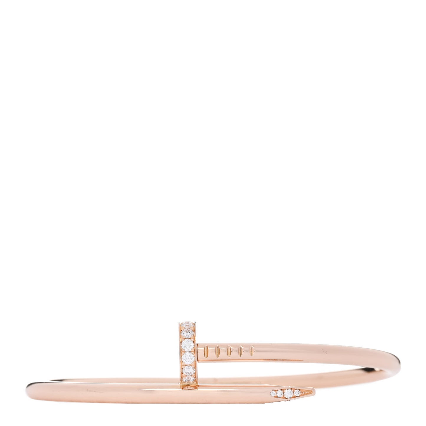 18K Pink Gold Diamond Juste Un Clou Bracelet 18