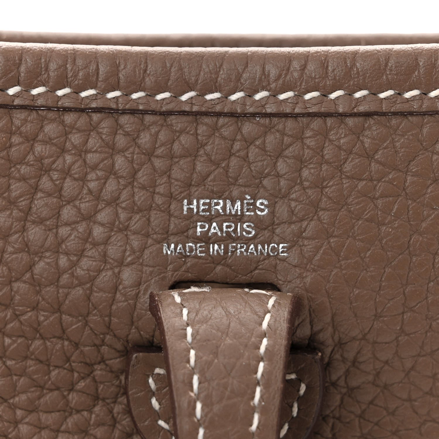 Hermes Taurillon Clemence Amazone Evelyne TPM Etoupe Bleu Indigo 6 of 12