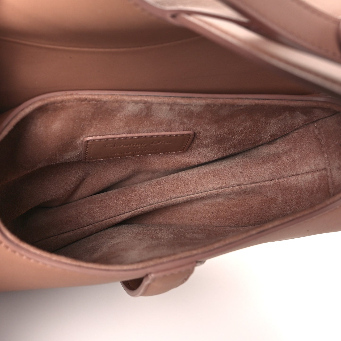Ultra Matte Calfskin Mini Saddle Bag Blush