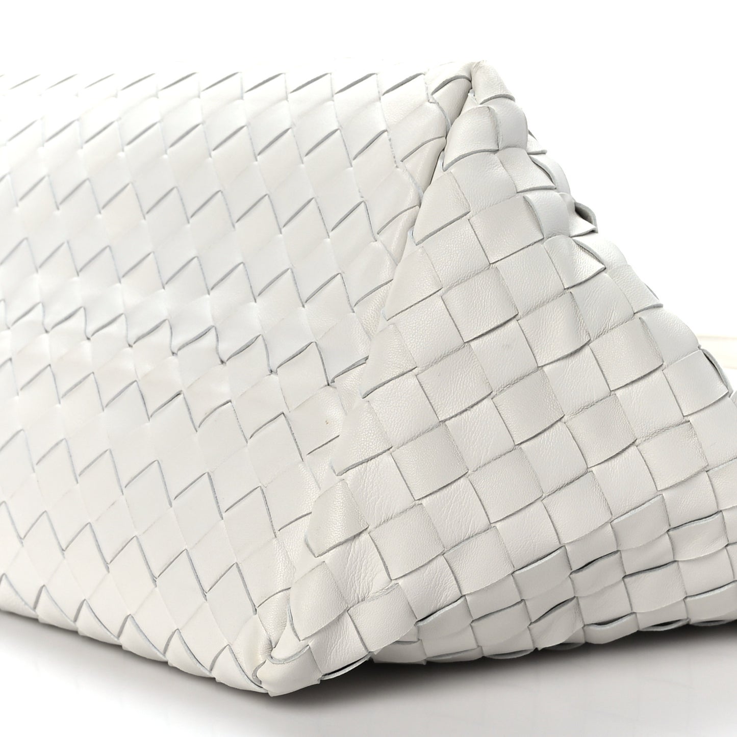 Nappa Intrecciato Tote Bag White