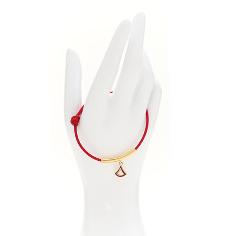 Divas' Dream Cord Bracelet Red Gold