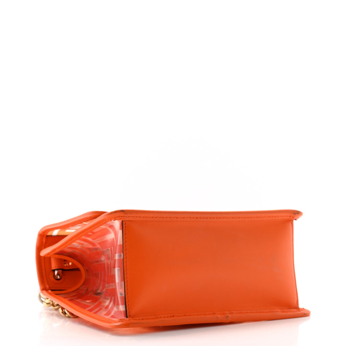 TPU FF Vitello Century F is Fendi Small Kan I Shoulder Bag Aranciata