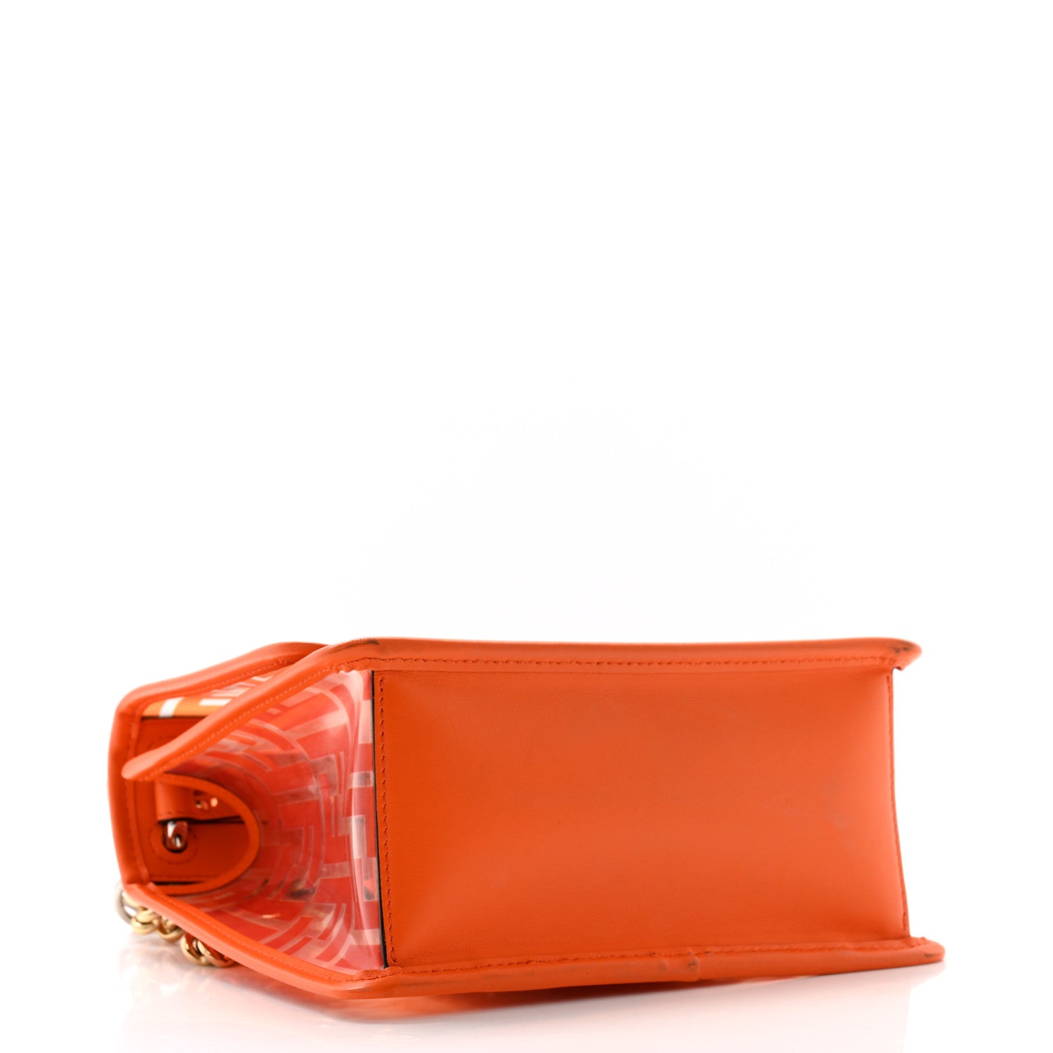 Fendi TPU FF Vitello Century F is Fendi Small Kan I Shoulder Bag Aranciata 4 of 10