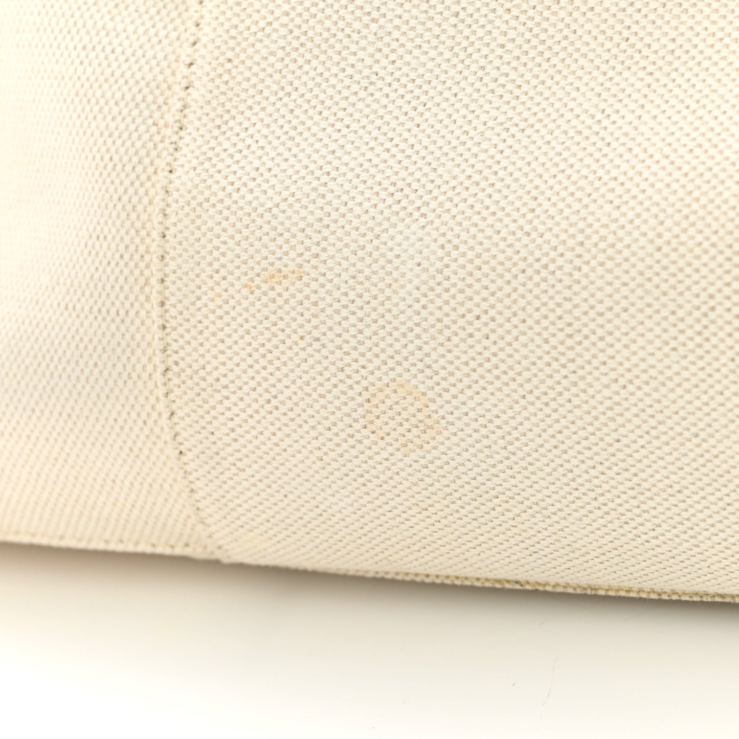 Canvas Intrecciato Large Arco Tote Beige Black