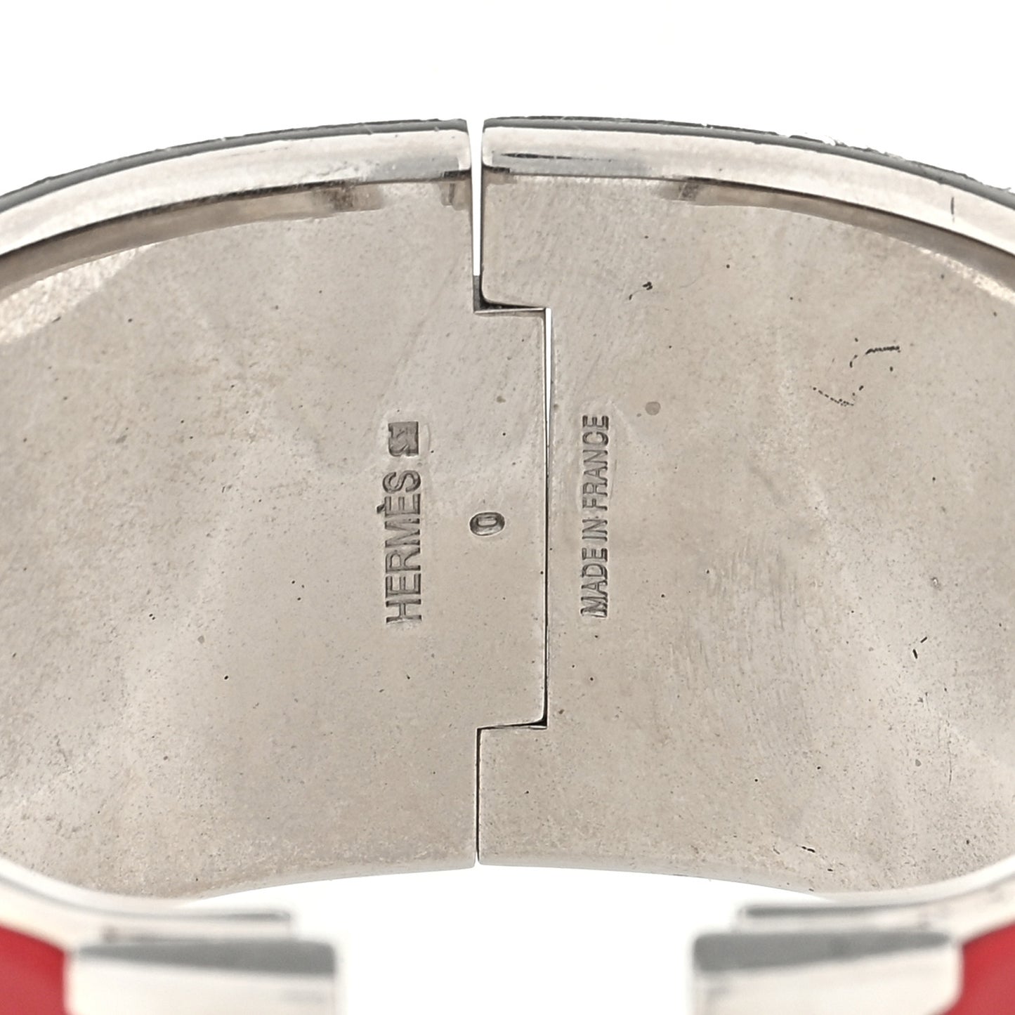 Enamel Extra Wide Clic Clac H Bracelet PM Rouge