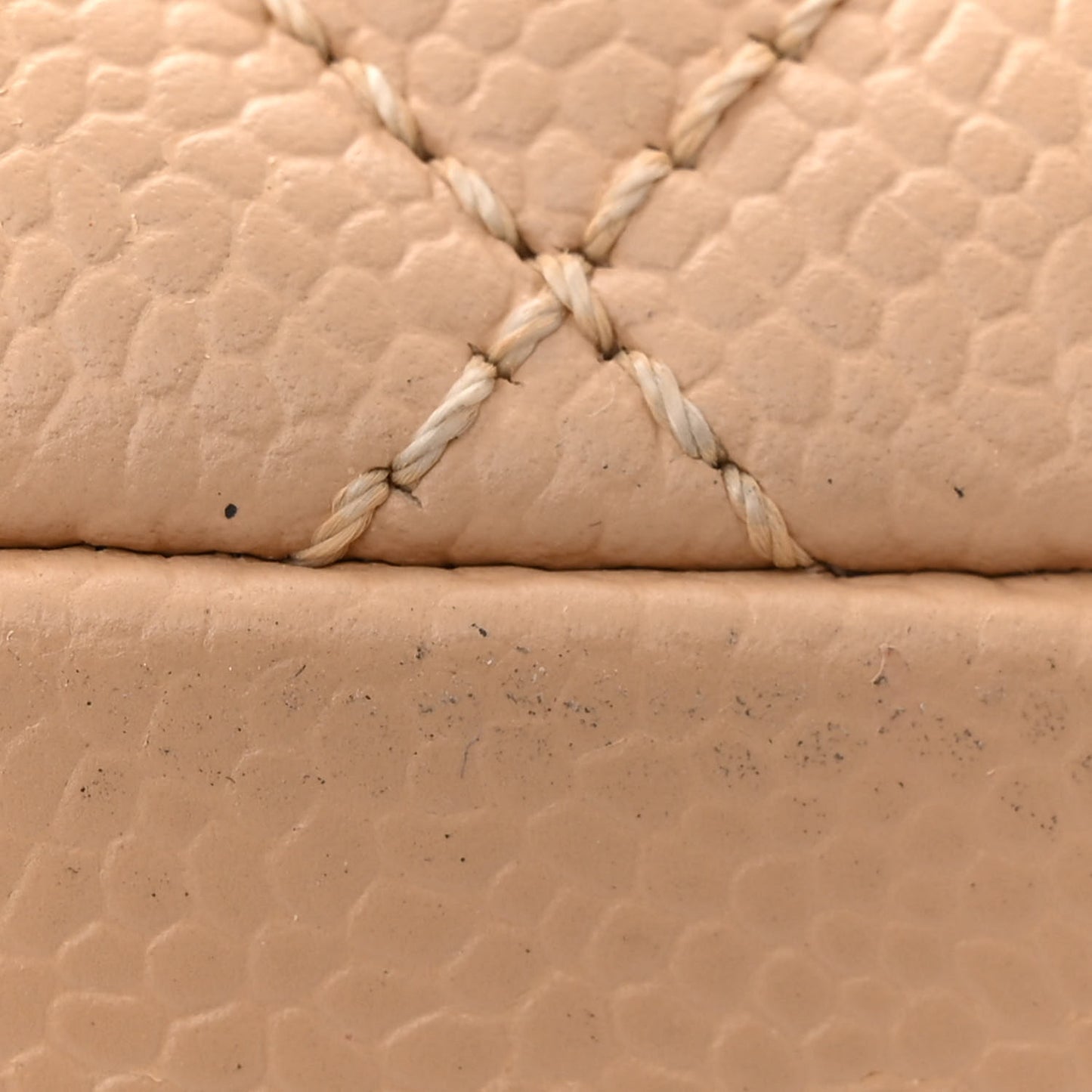 Caviar Quilted Grand Shopping Tote GST Beige Clair