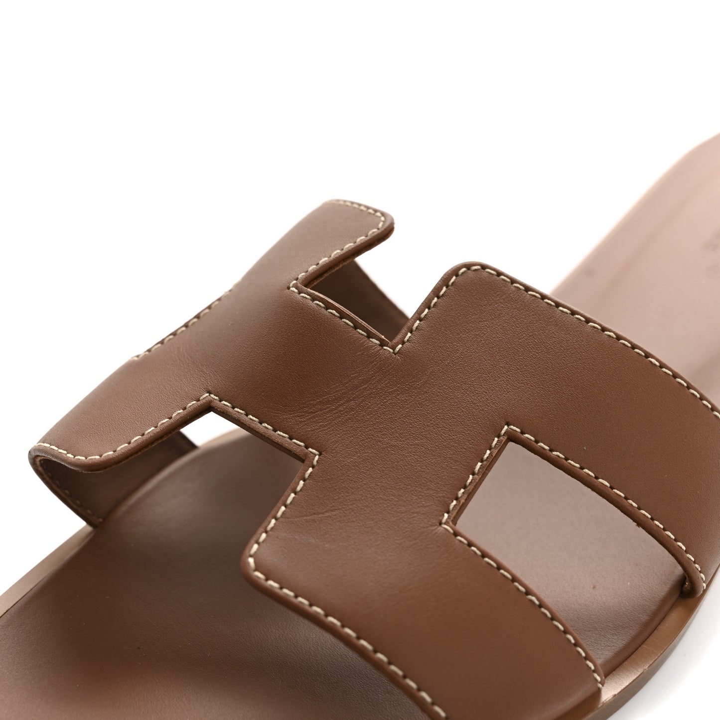 Box Calfskin Oran Sandals 39 Gold