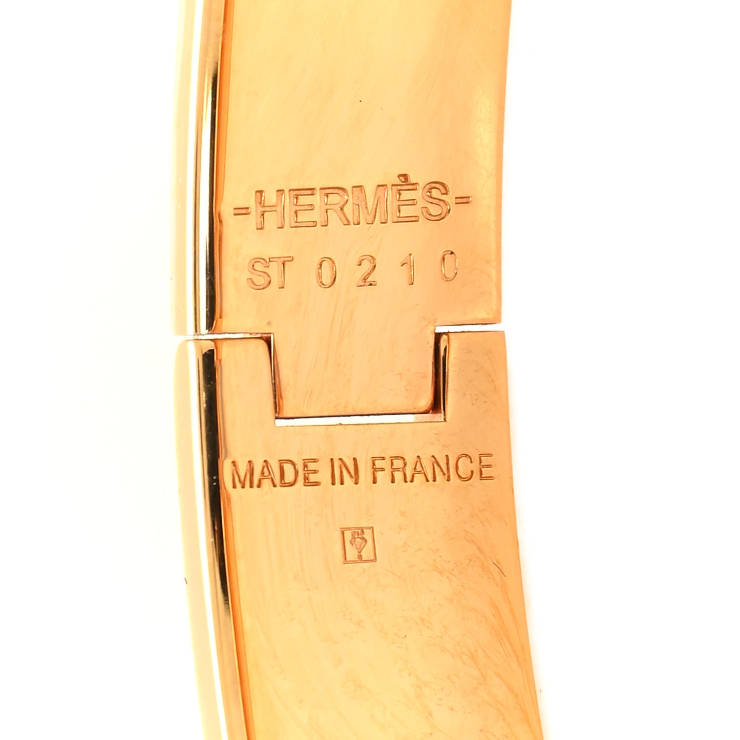 Enamel Narrow Clic Clac H Bracelet GM Rose Candeur