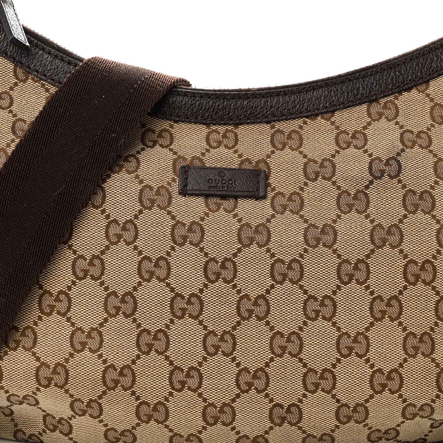 Monogram Medium Half Moon Hobo Dark Brown