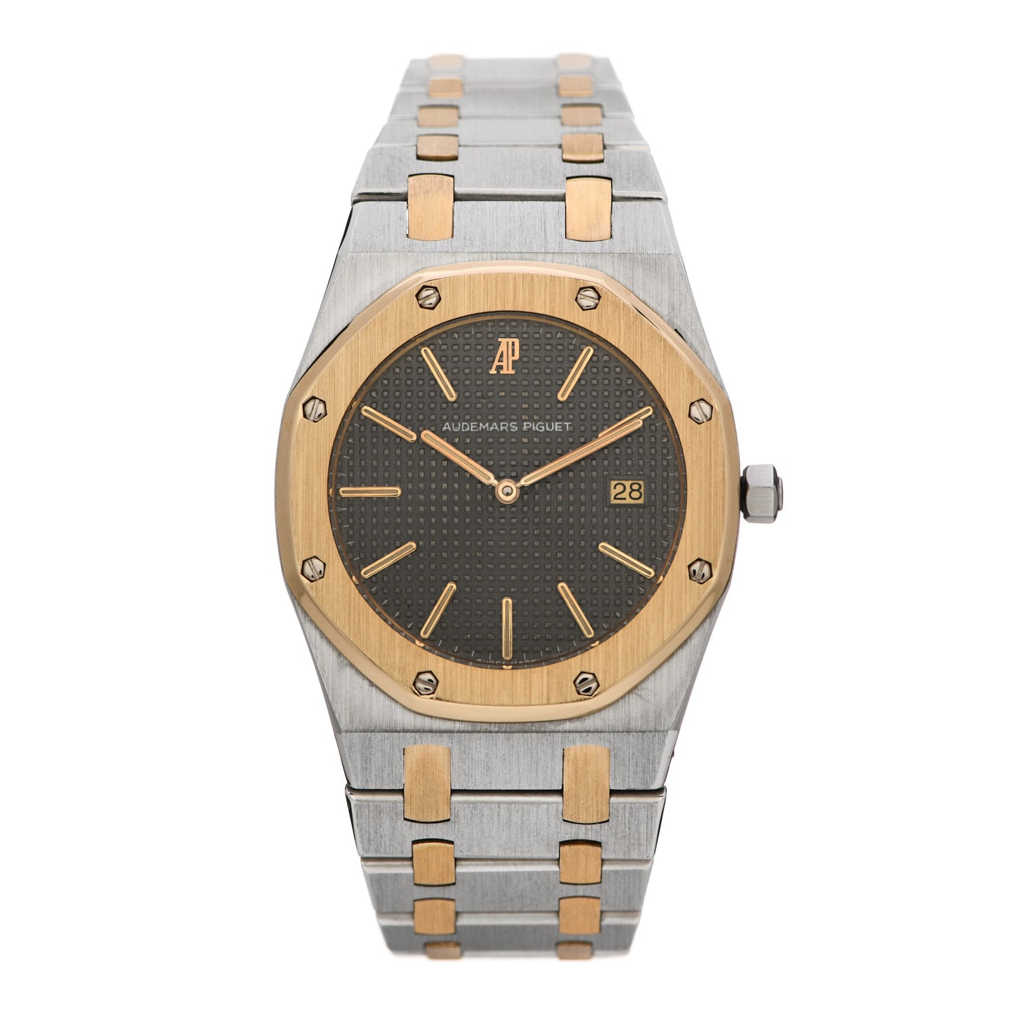 Stainless Steel 18K Yellow Gold 33mm Royal Oak Quartz Watch Grey 56175SA.OO.0789SA.01