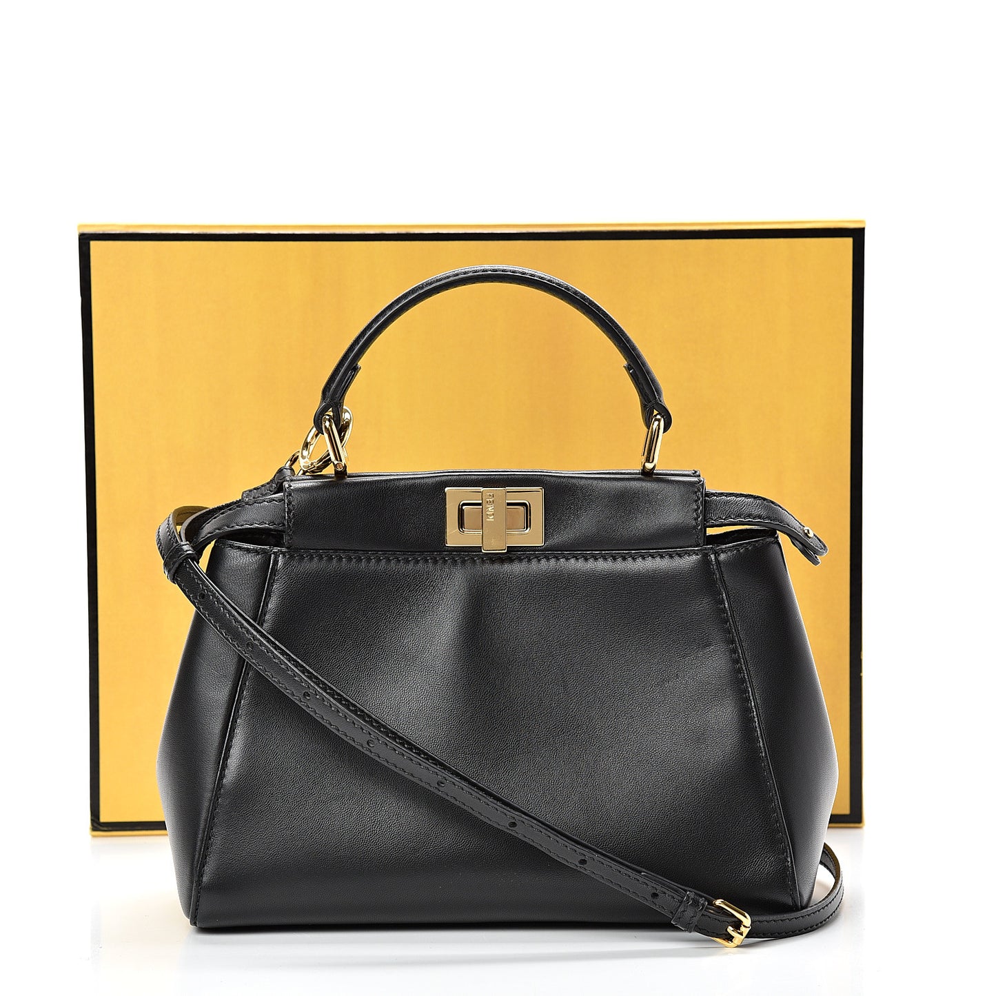 Nappa Mini Peekaboo Iconic Satchel Black