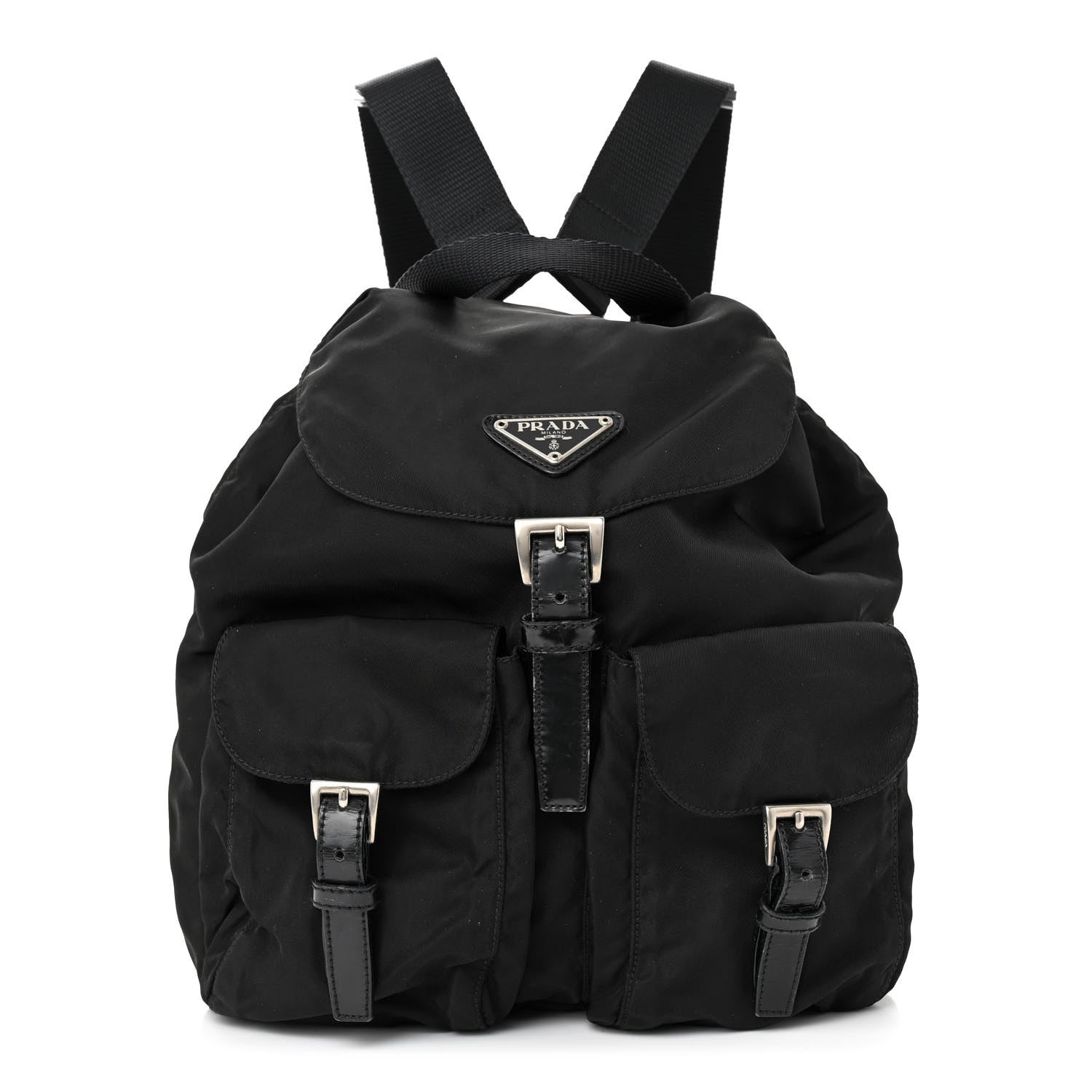 Prada Nylon Vela Medium Backpack Black 1 of 12
