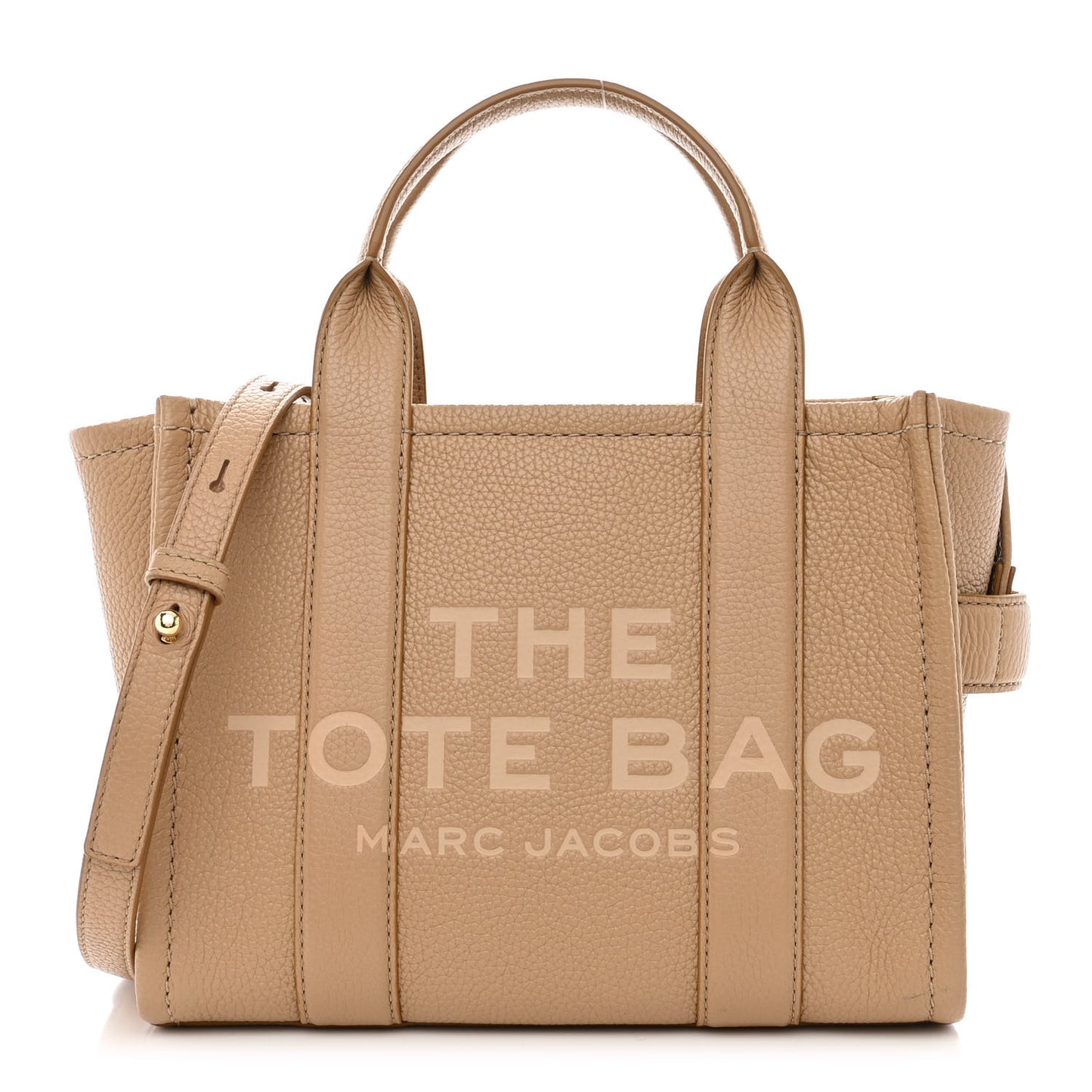 Grained Calfskin Small The Tote Bag Camel