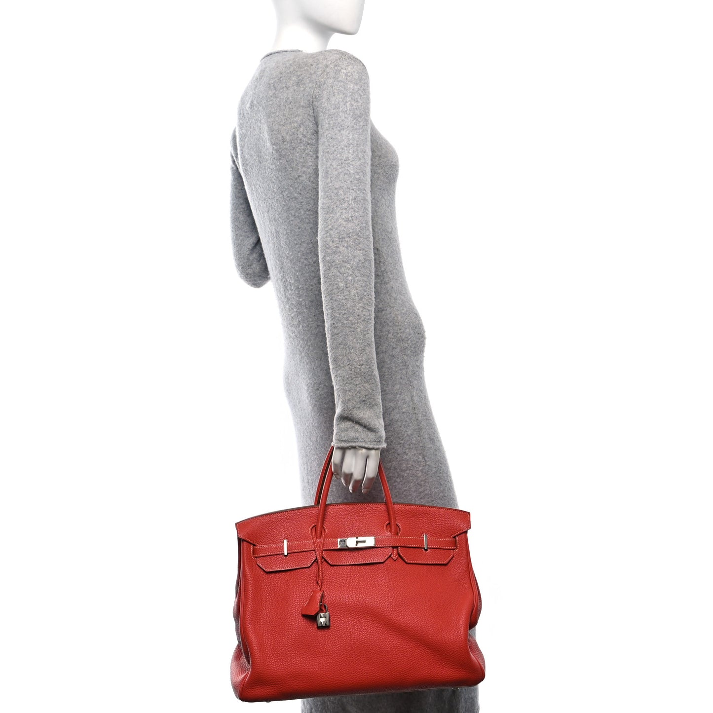 Taurillon Clemence Birkin 40 Sanguine