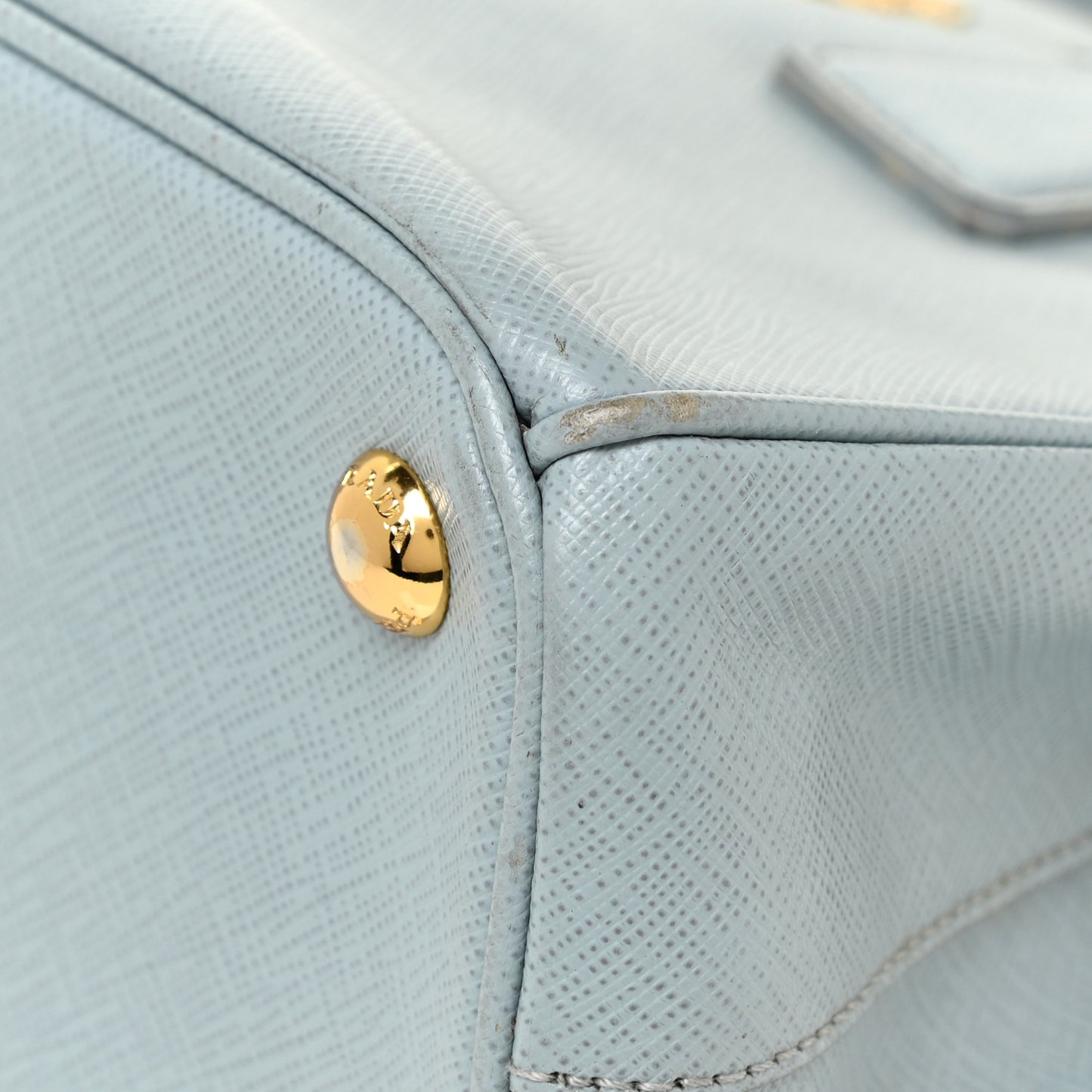 Saffiano Lux Mini Double Zip Tote Lago