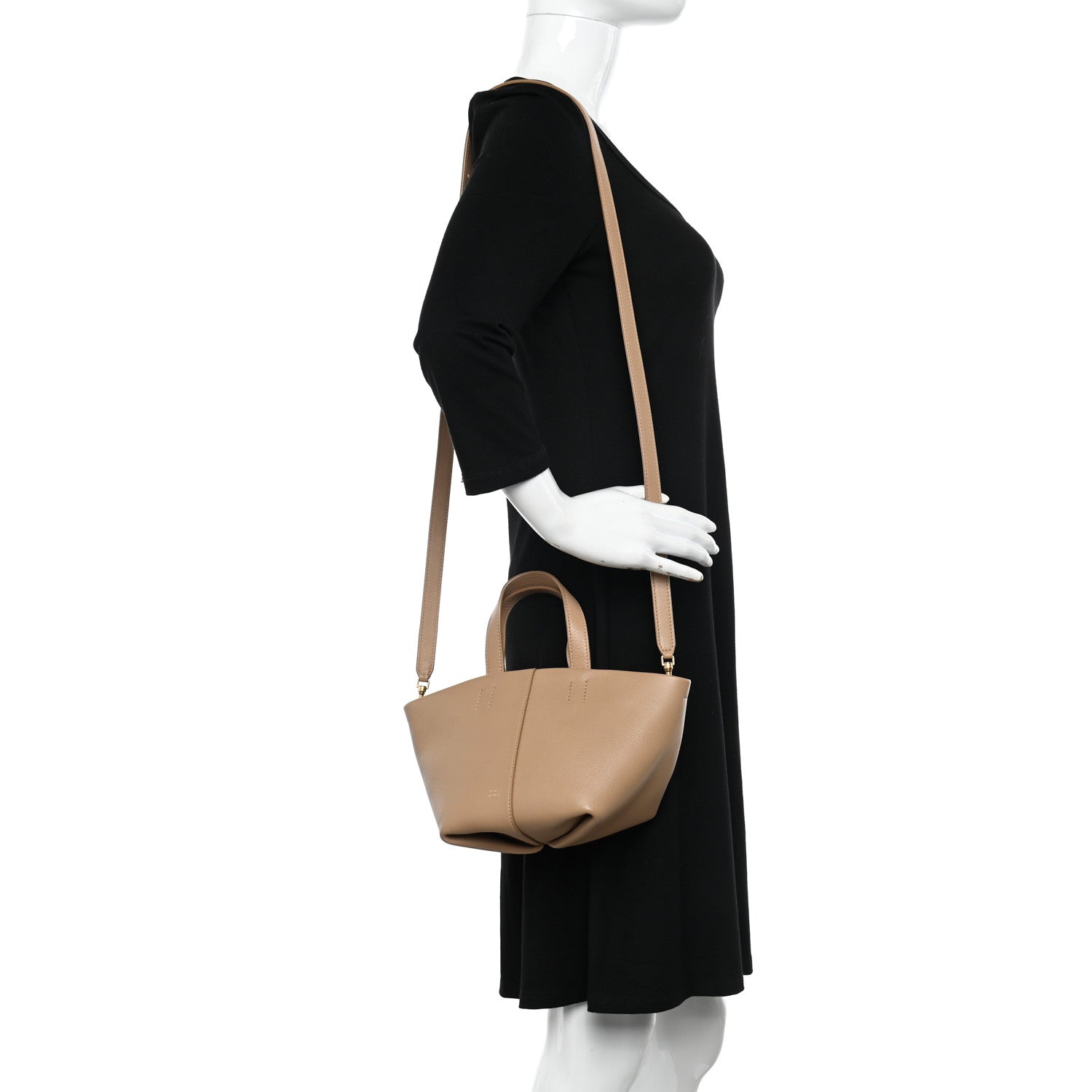 Mansur Gavriel Calfskin Mini Tulipano Bag Nocciola 2 of 10