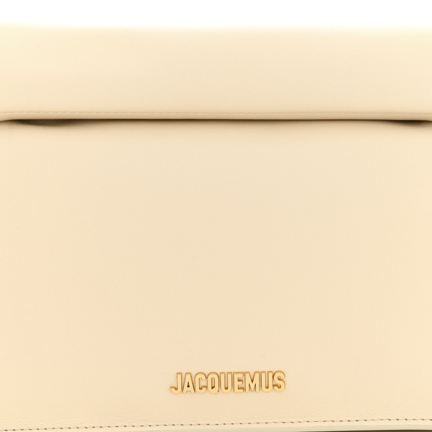 Smooth Calfskin La Pochette Rond Carre Light Ivory