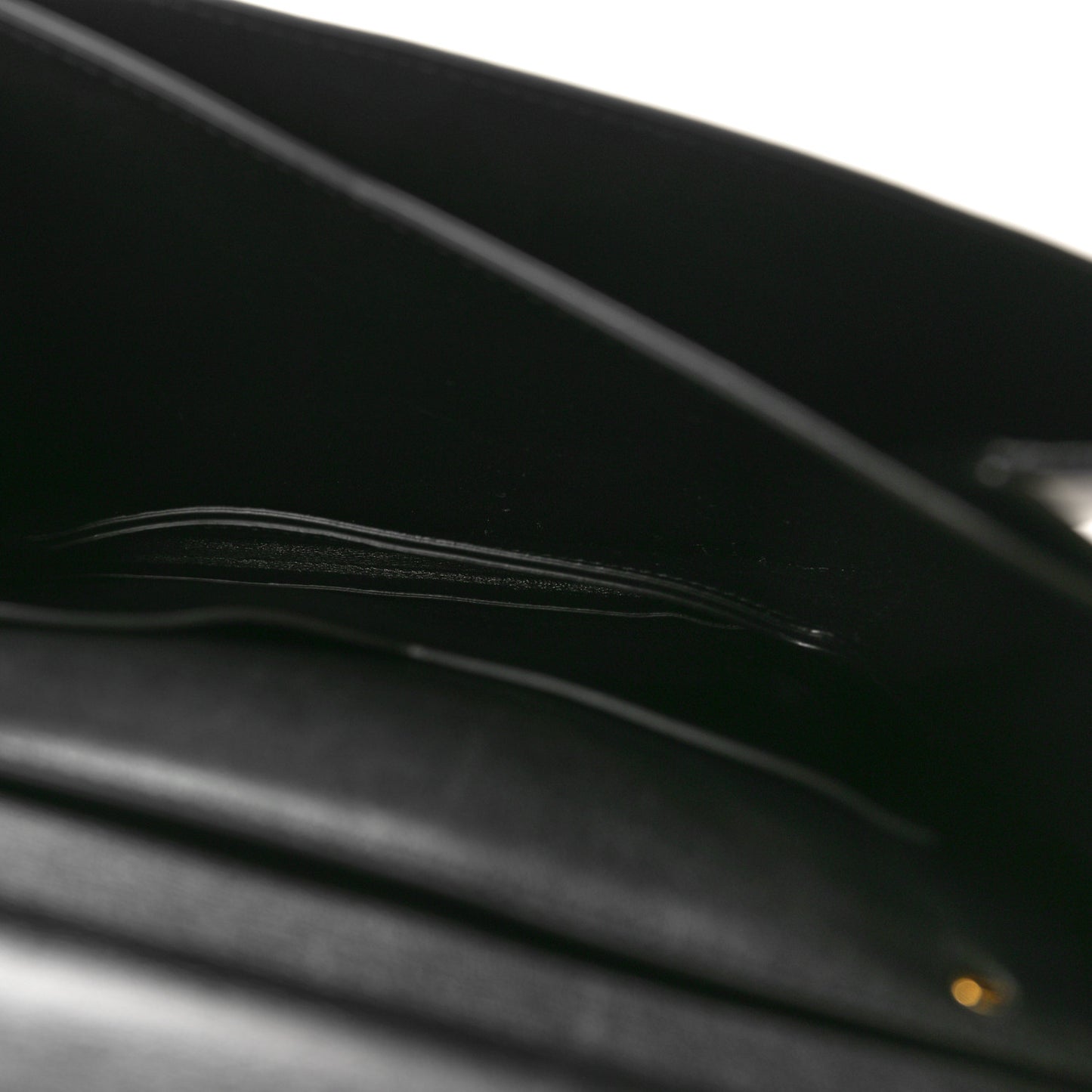 Calfskin Mount Envelope Bag Black