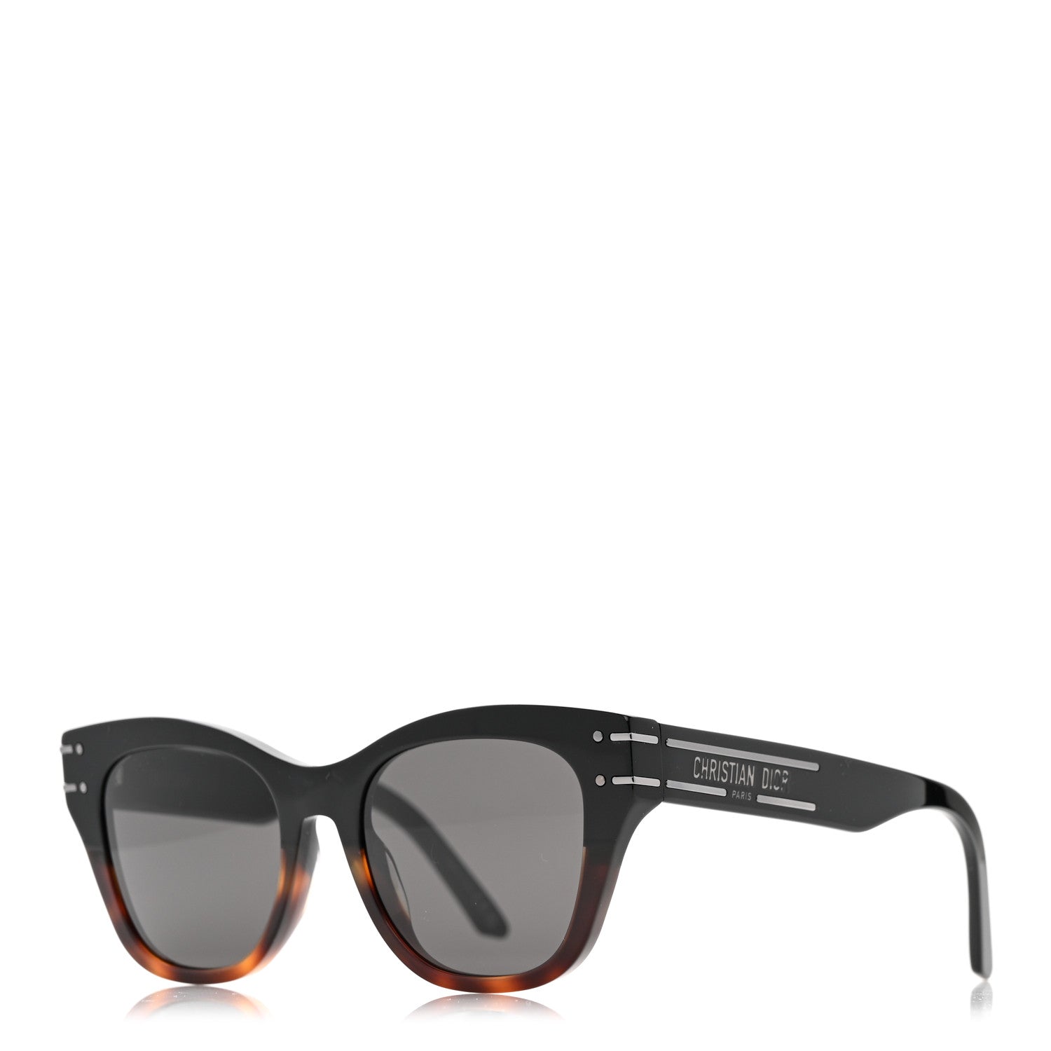 Christian Dior Acetate Diorsignature B41 Sunglasses Black Tortoise