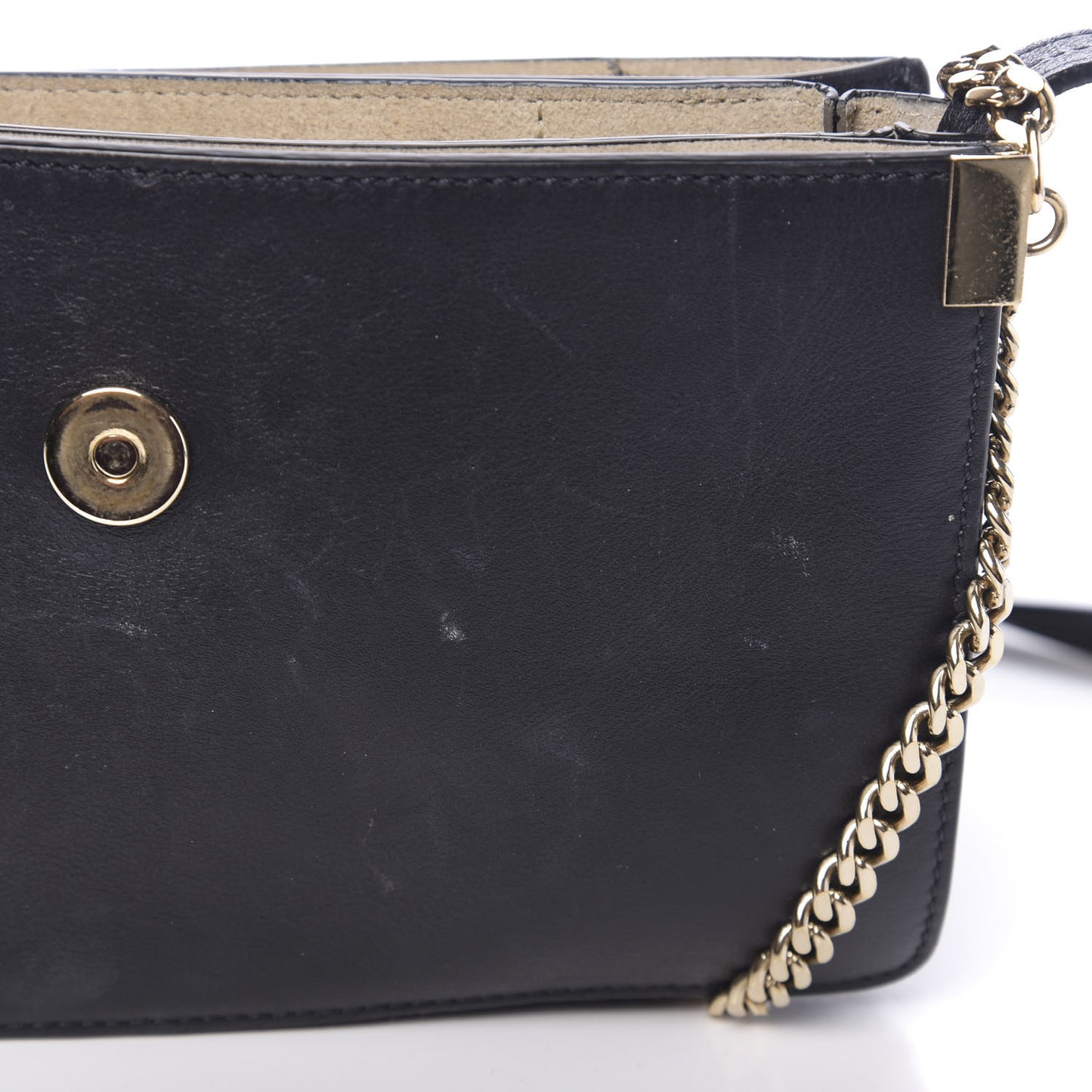 Suede Calfskin Small Faye Shoulder Bag Full Blue Mustard