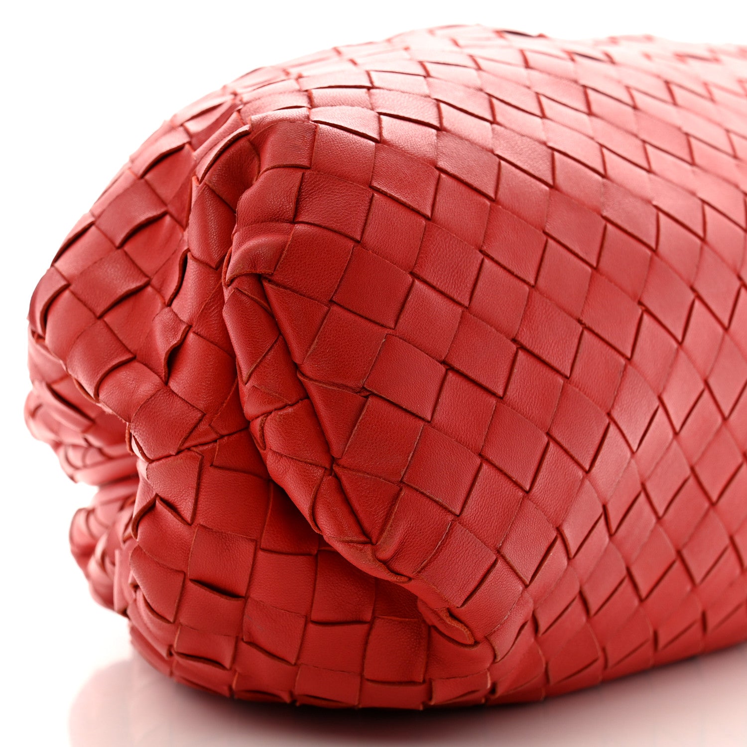 Bottega Veneta Nappa Maxi Intreccio The Pouch Oversized Red 9 of 13