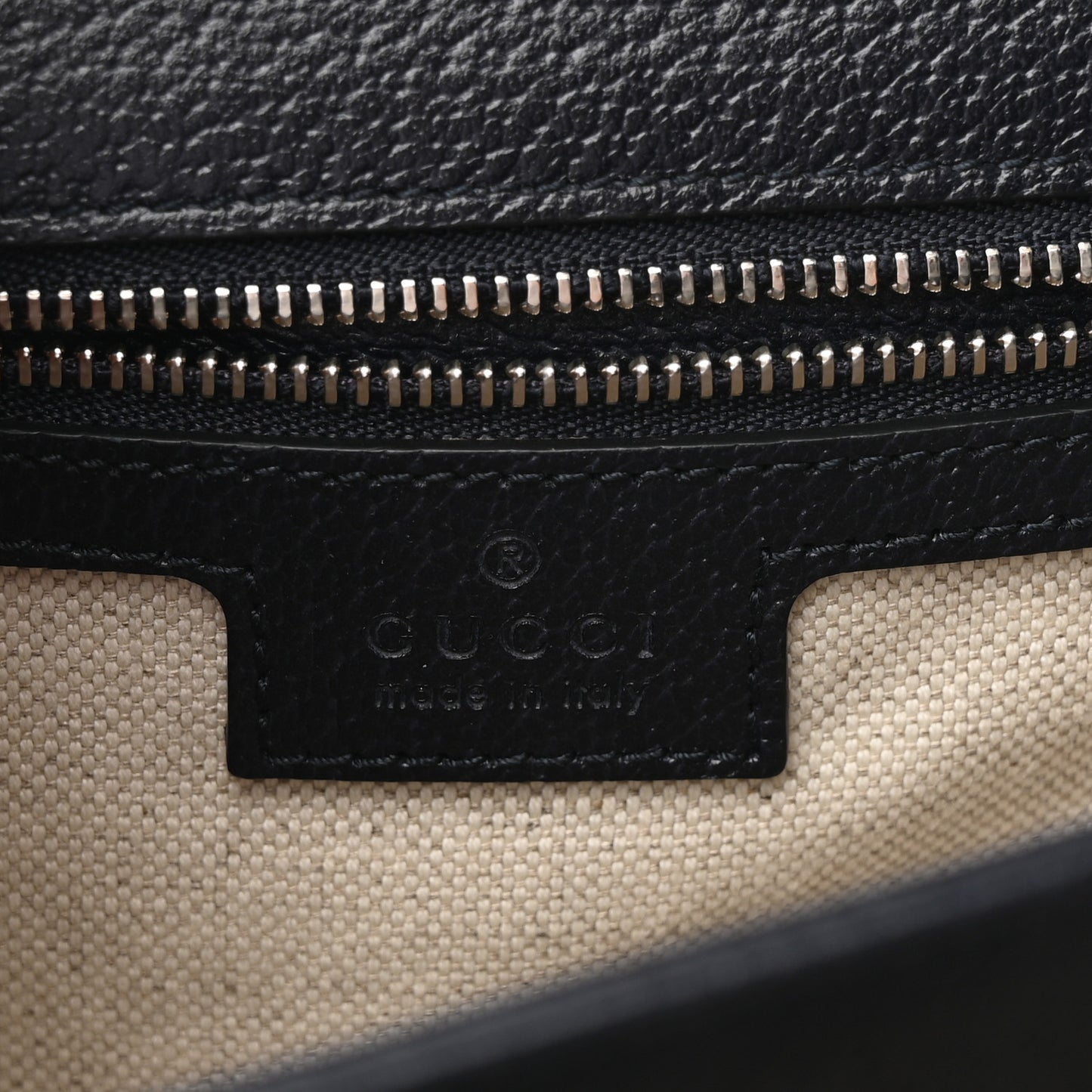 GG Supreme Monogram Textured Dollar Calfskin Web Small Ophidia Padlock Top Handle Bag Beige Blue