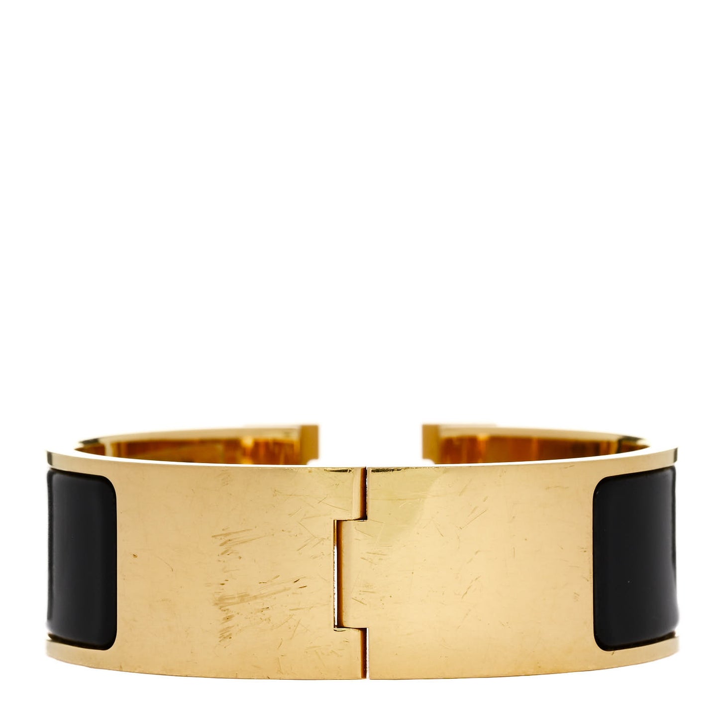 Enamel Wide Clic Clac H Bracelet PM Black