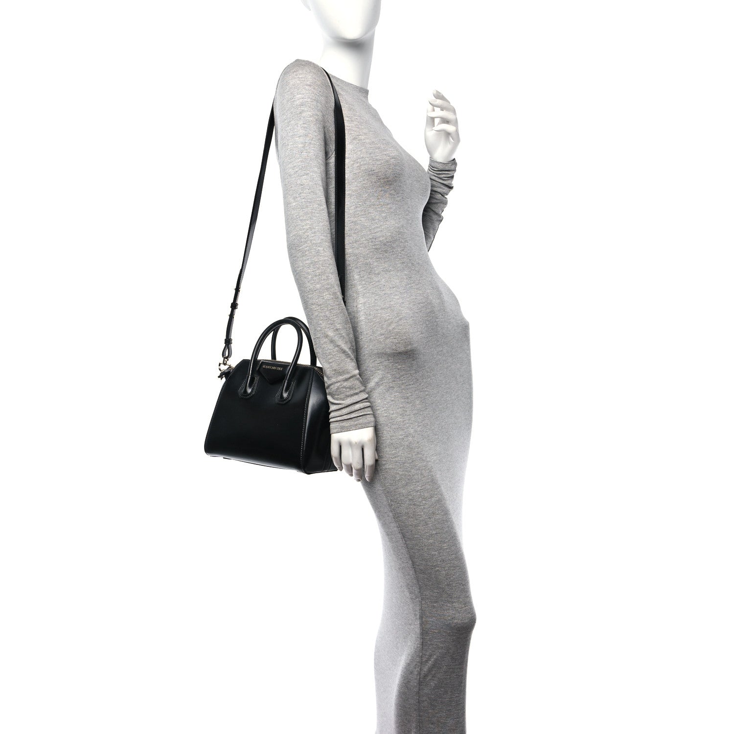 Givenchy Shiny Lord Calfskin Mini Antigona Black 2 of 10